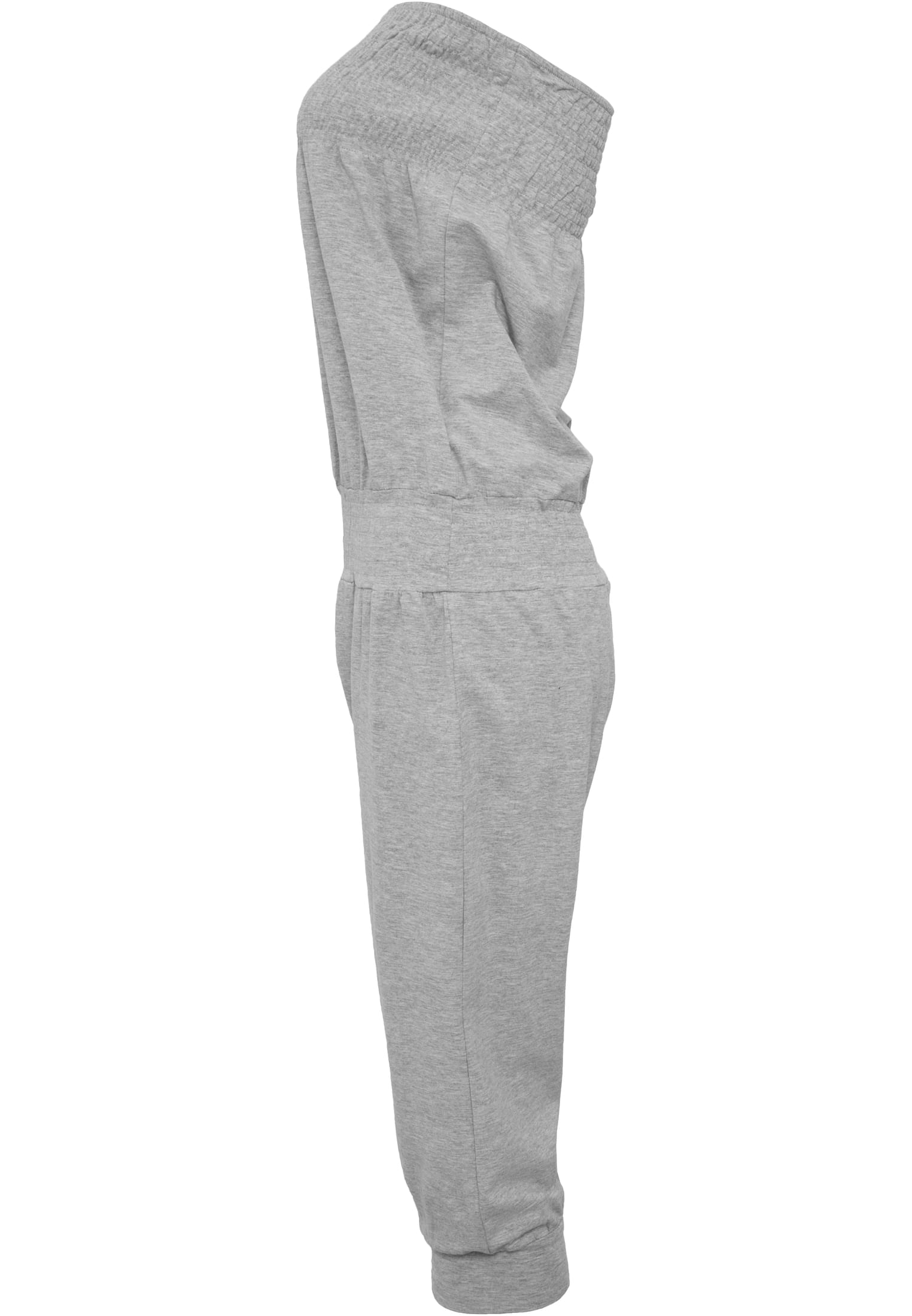 Ladies Shoulderfree Capri Jumpsuit | grey