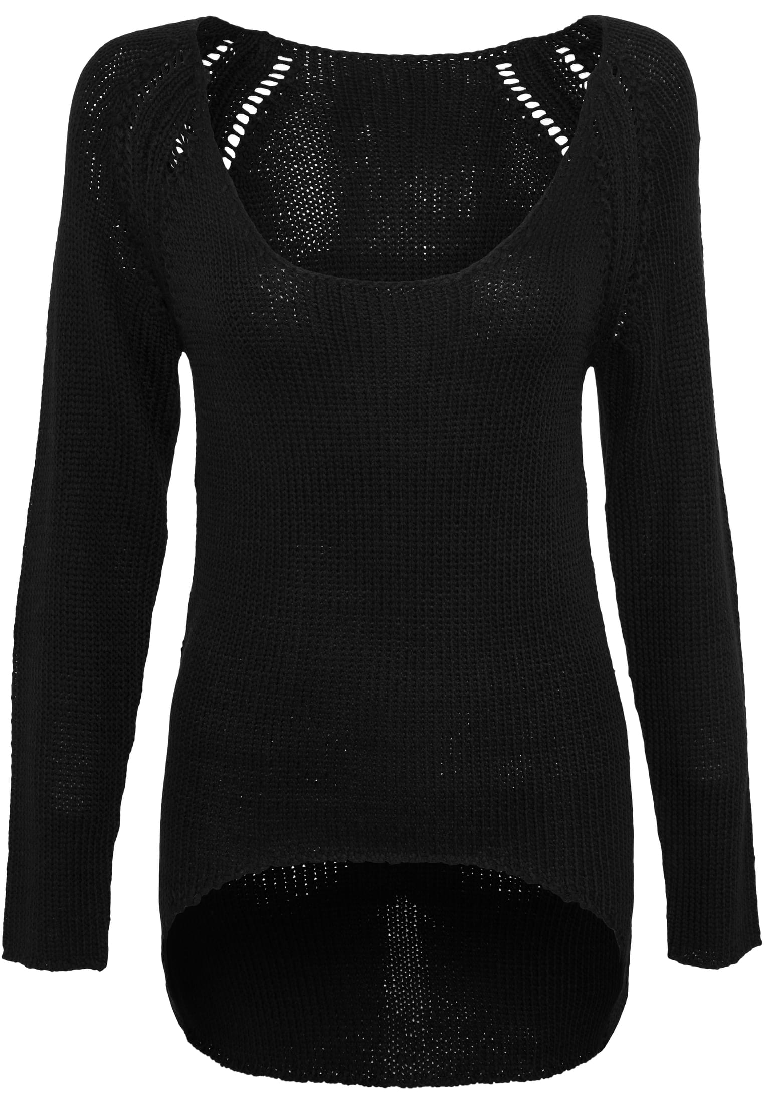 Ladies Tube Yarn Sweater | black