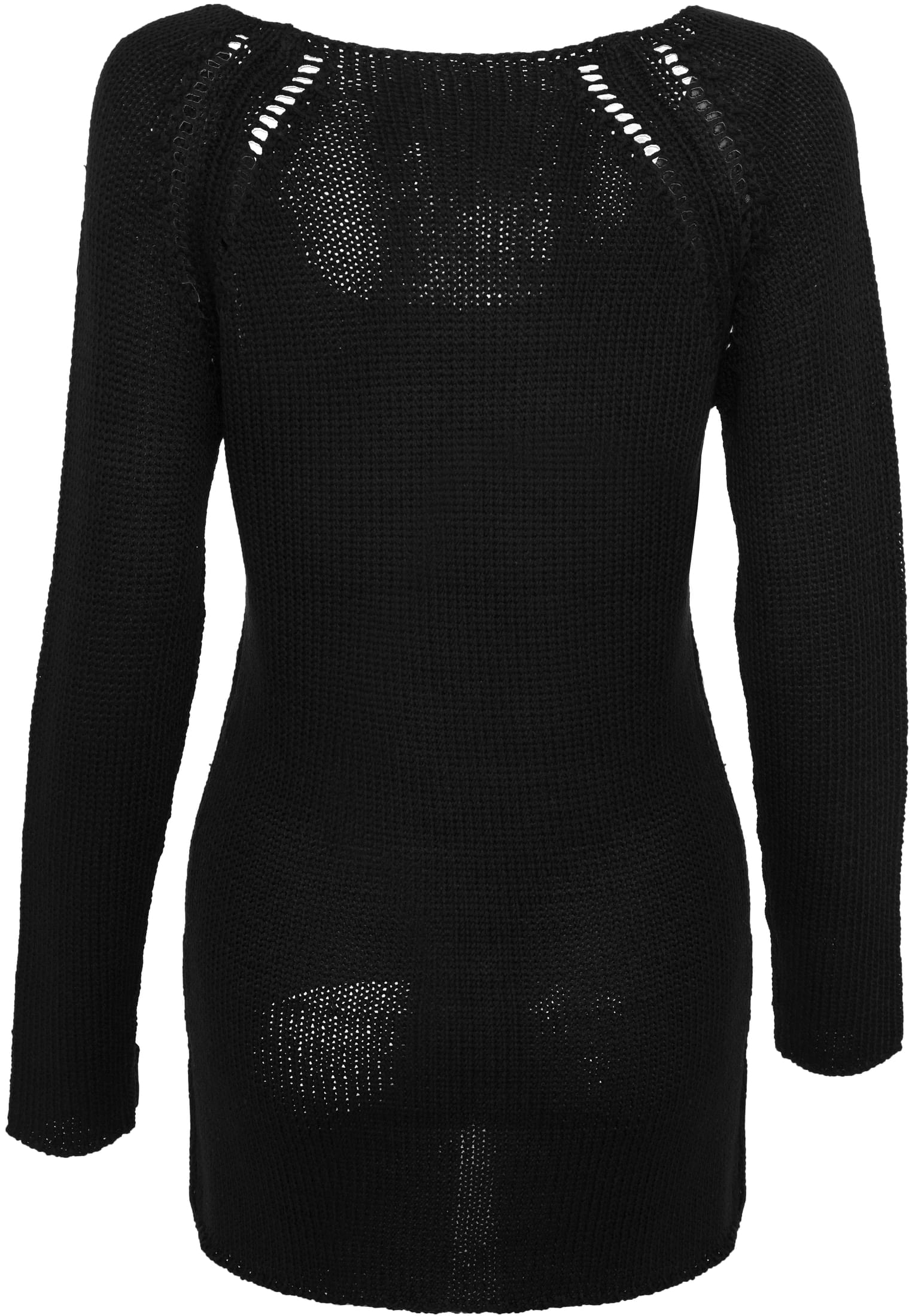 Ladies Tube Yarn Sweater | black