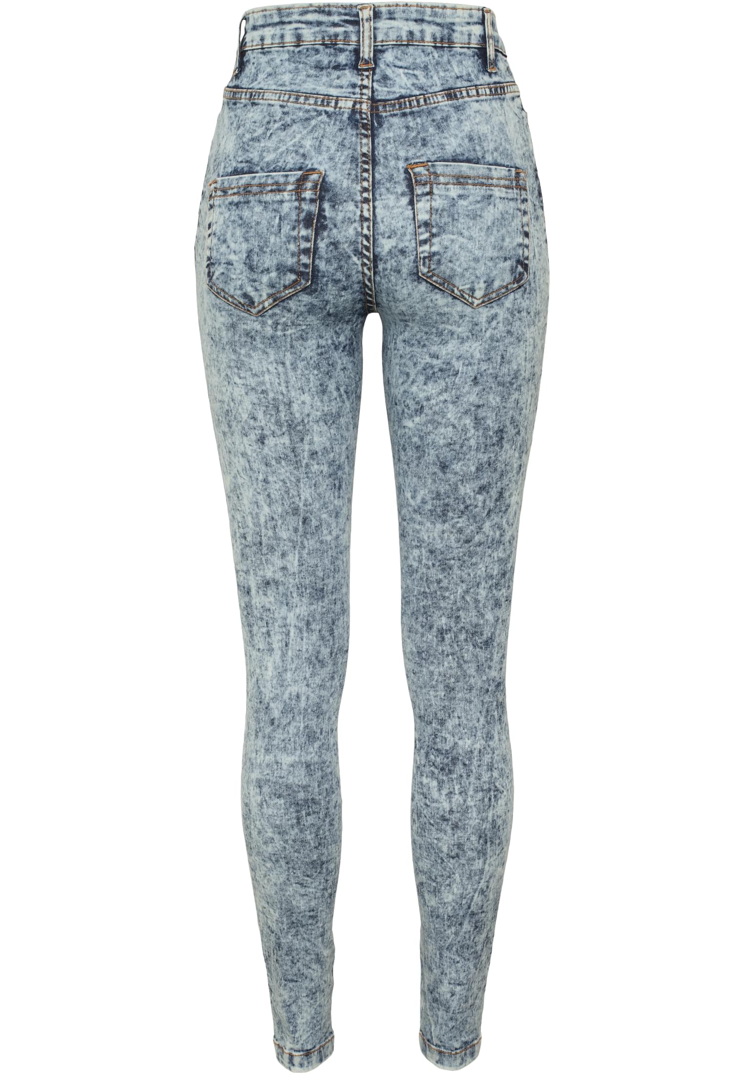 Ladies High Waist Denim Skinny Pants | blue denim