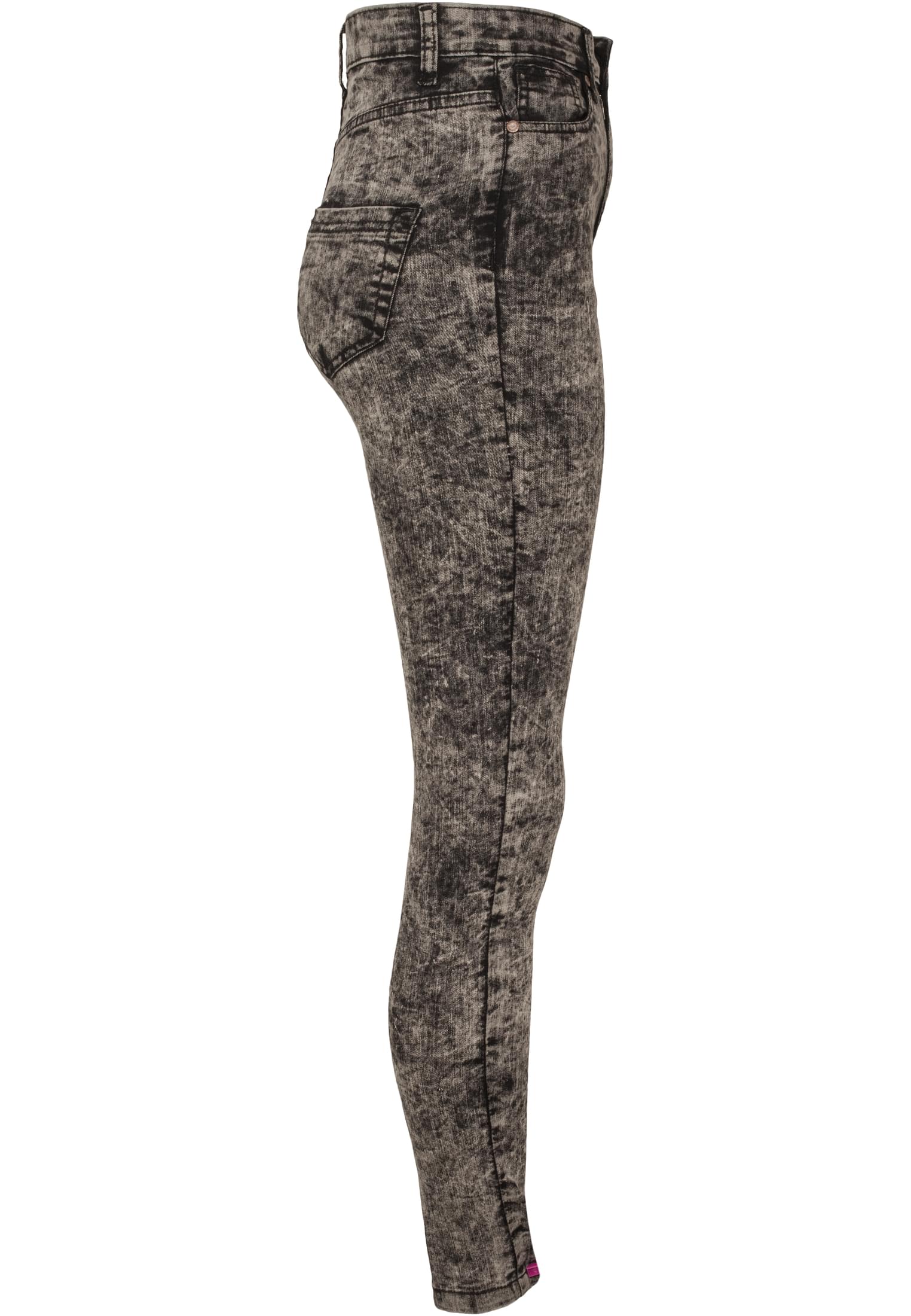 Ladies High Waist Denim Skinny Pants | black denim