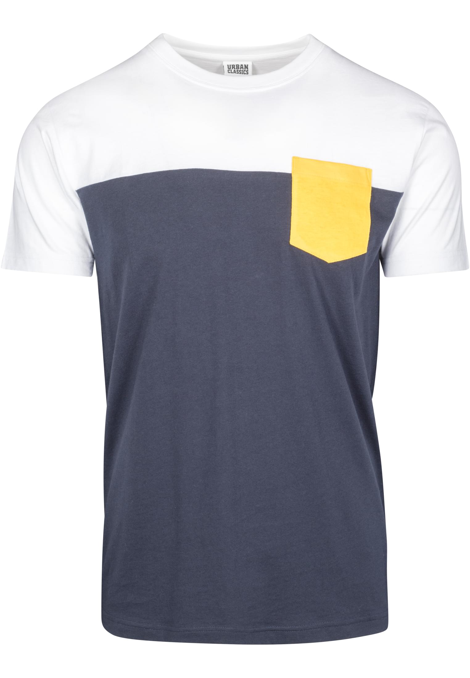 3-Tone Pocket Tee | nvy/wht/chromeyellow