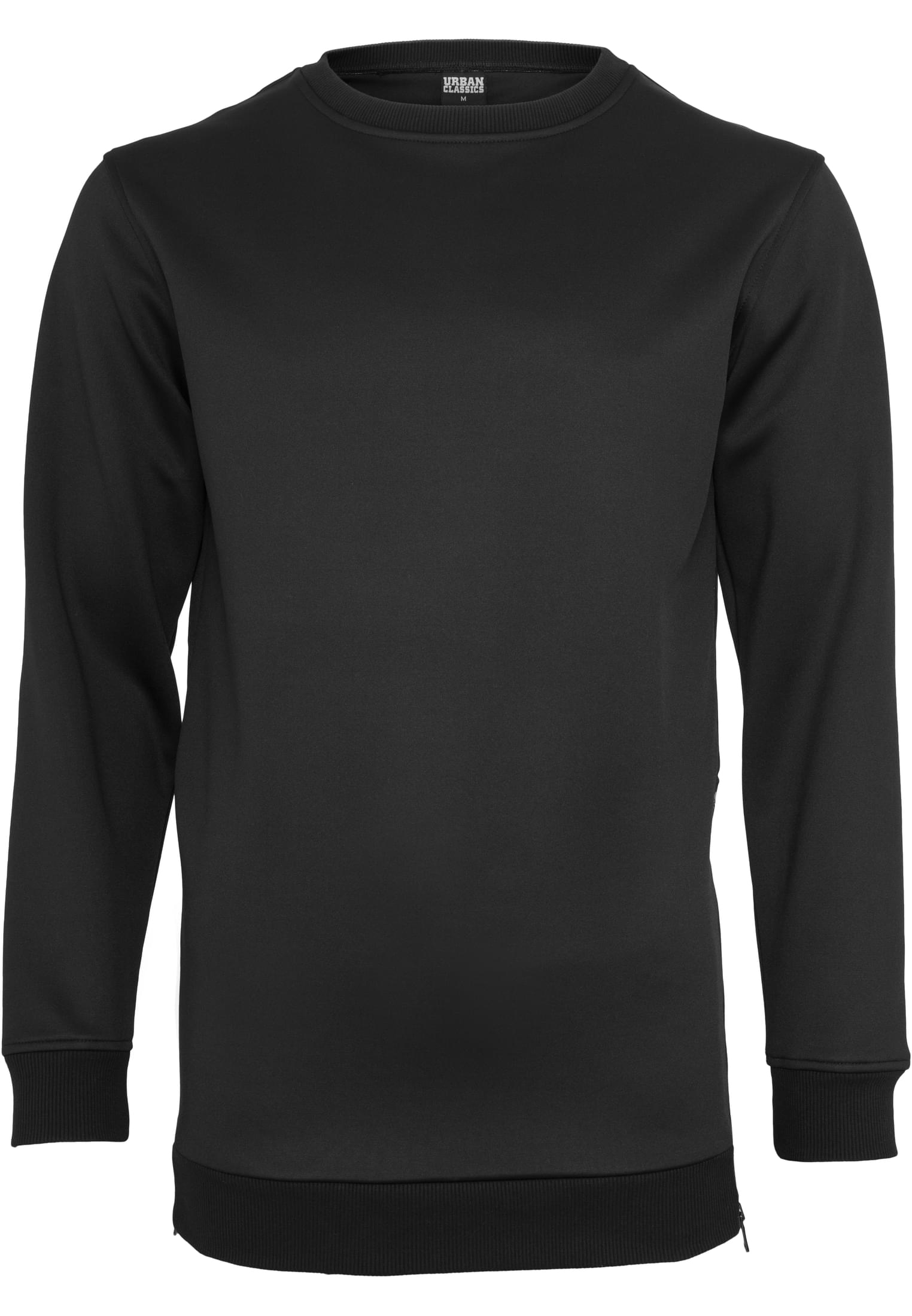 Side-Zip Neopren Crew | black