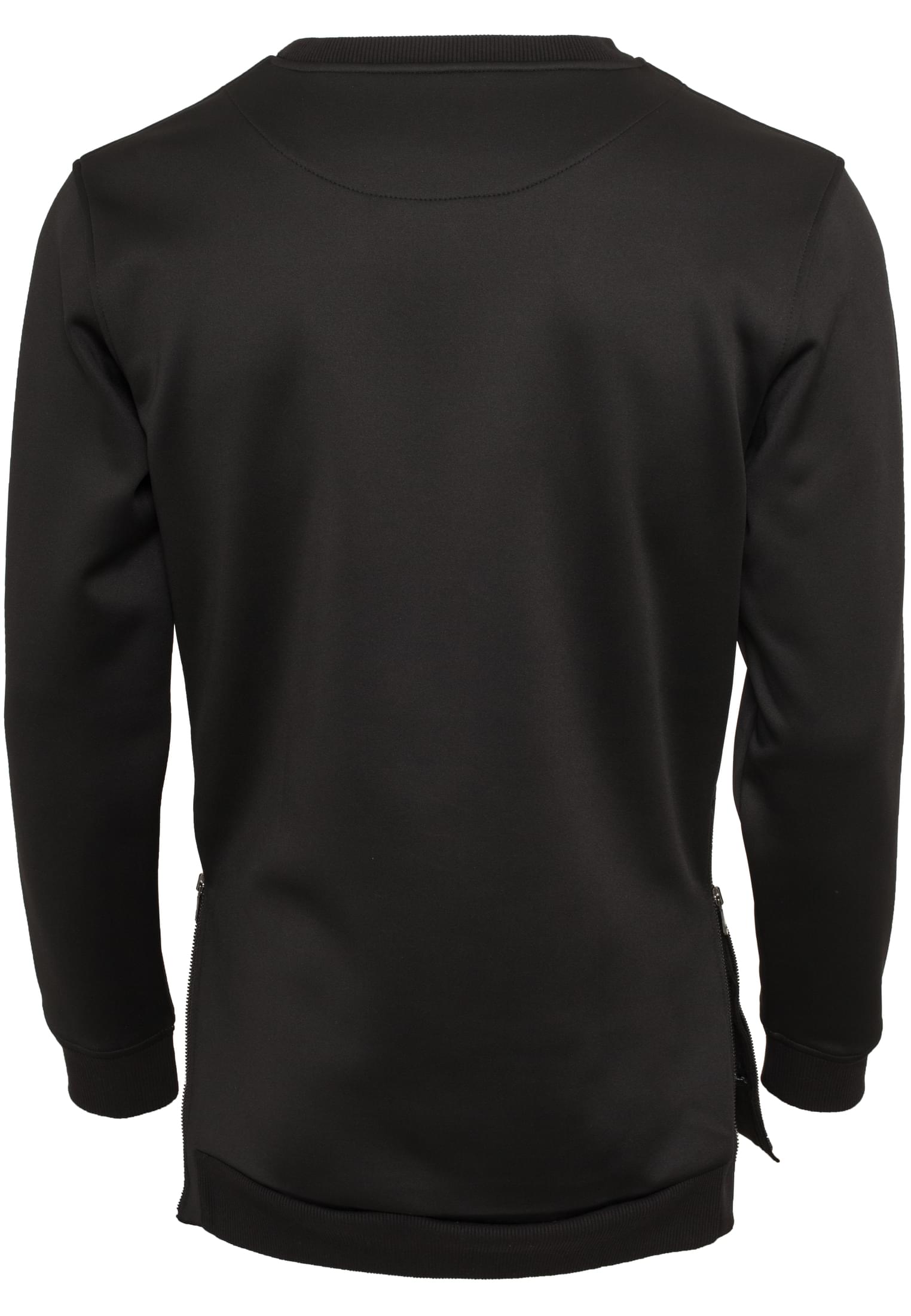 Side-Zip Neopren Crew | black