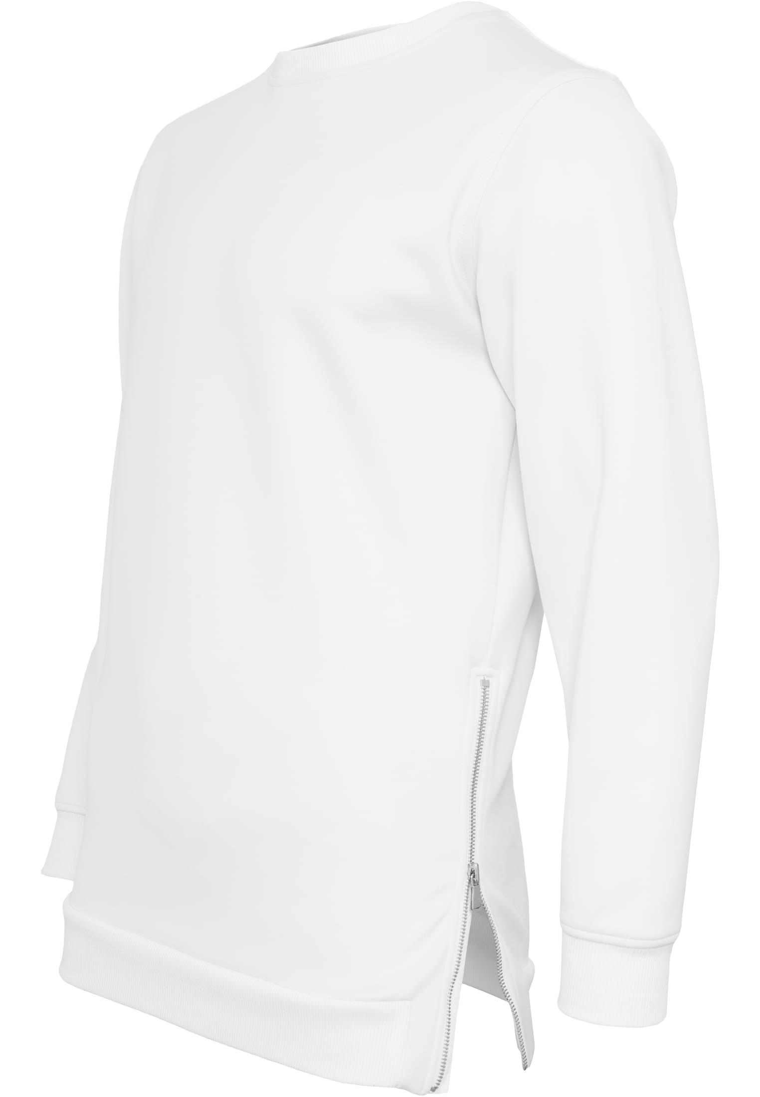 Side-Zip Neopren Crew | white