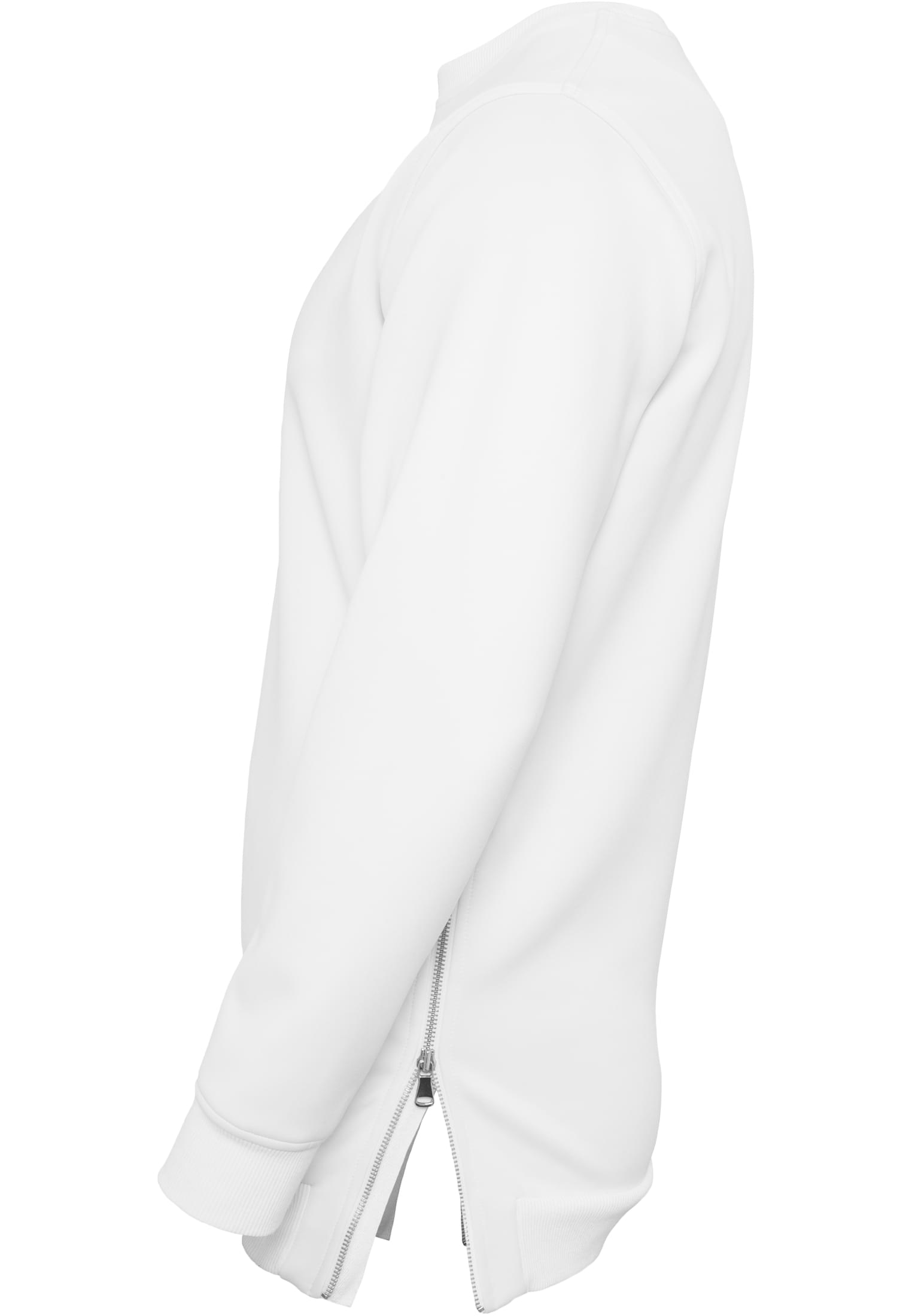 Side-Zip Neopren Crew | white