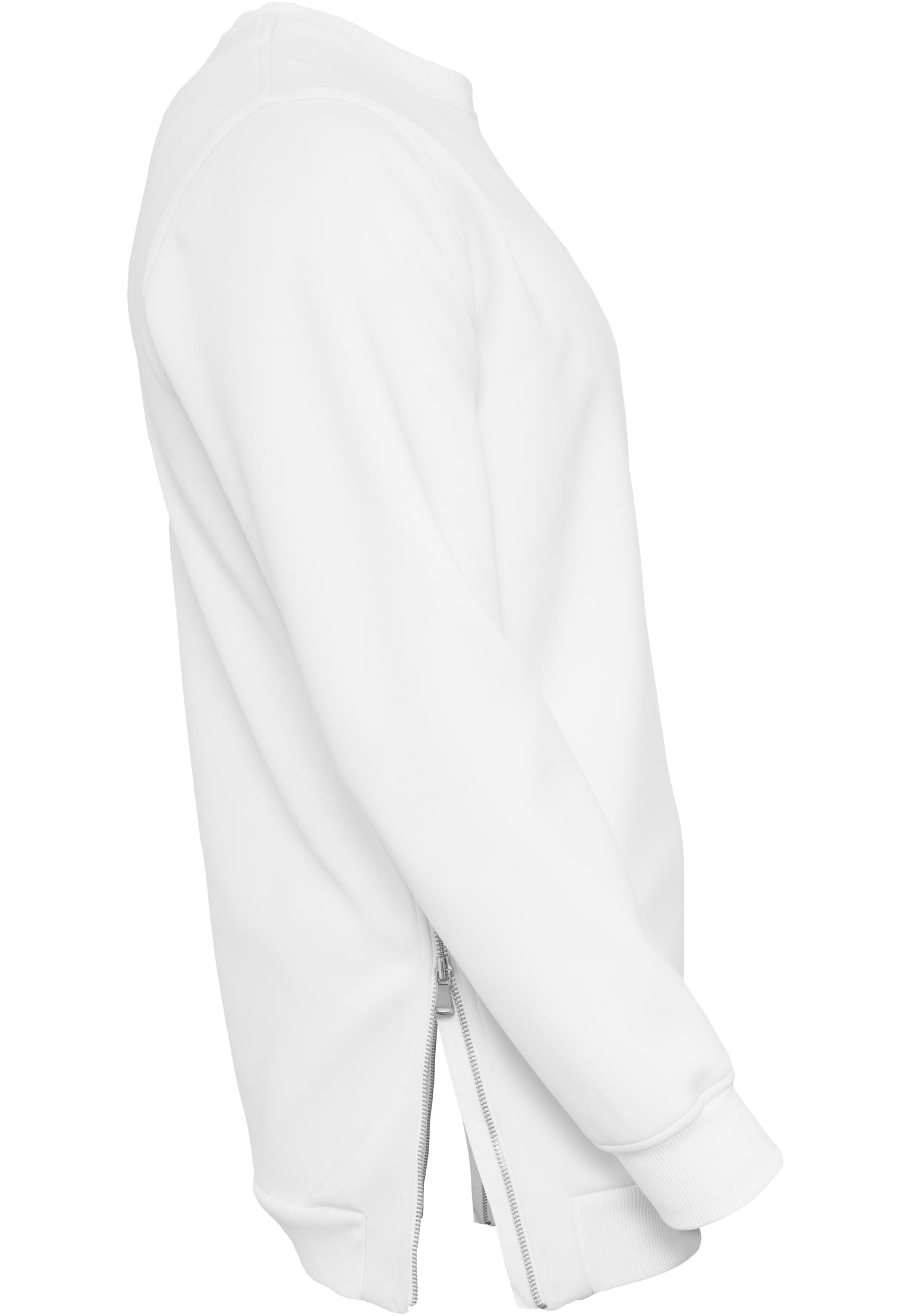 Side-Zip Neopren Crew | white