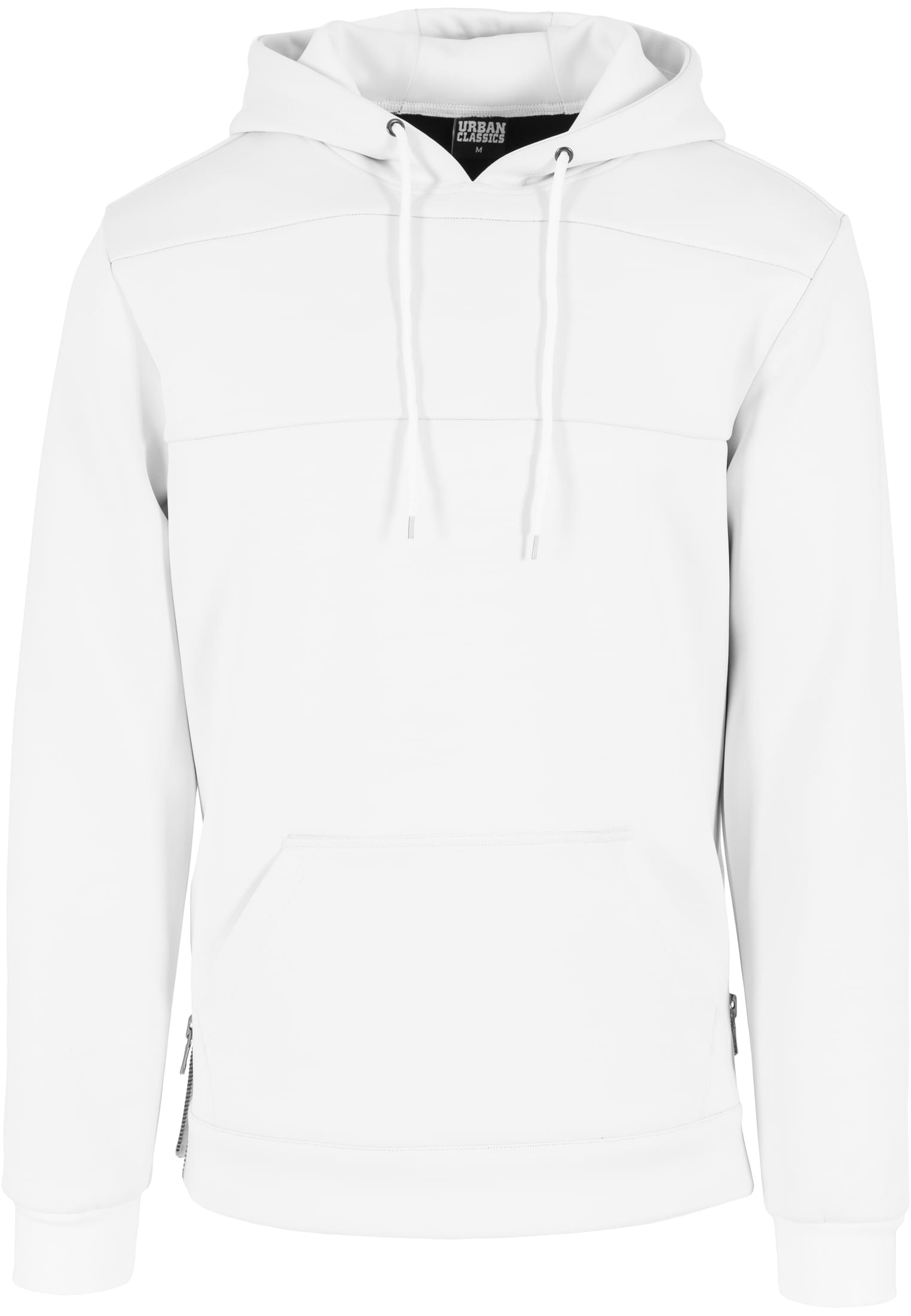 Neopren Side Zipped Hoody | white