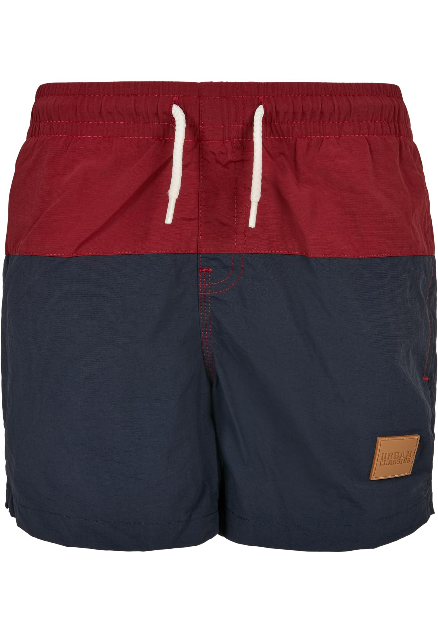 Boys Block Swim Shorts | navy/burgundy