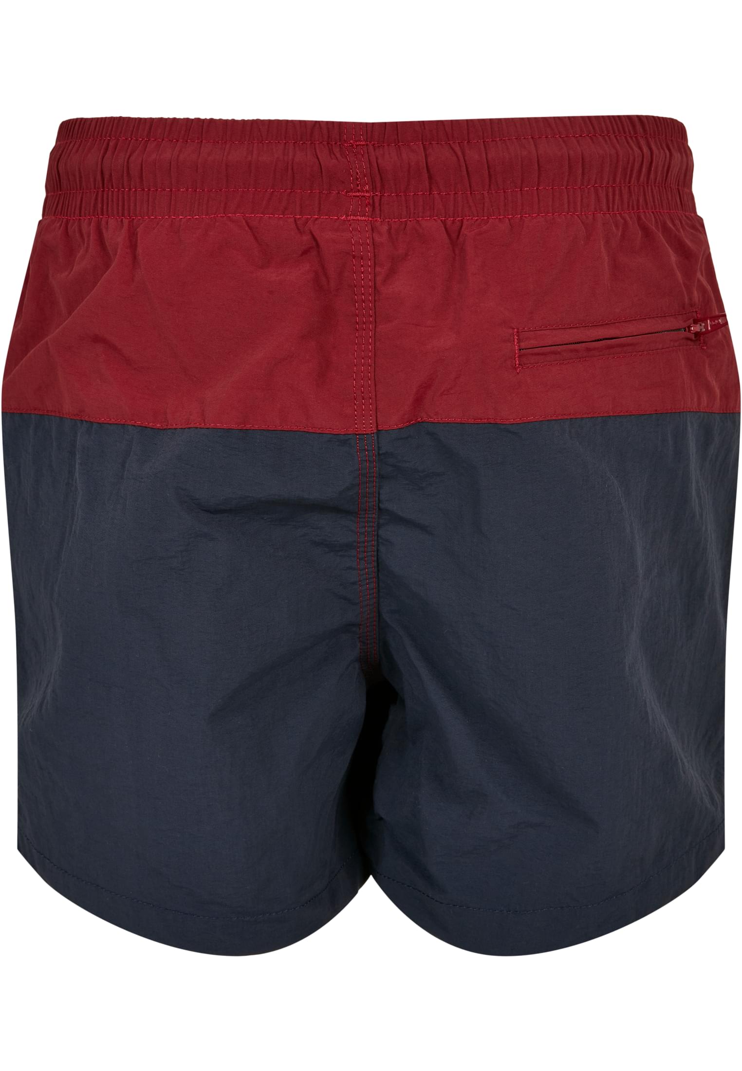 Boys Block Swim Shorts | navy/burgundy