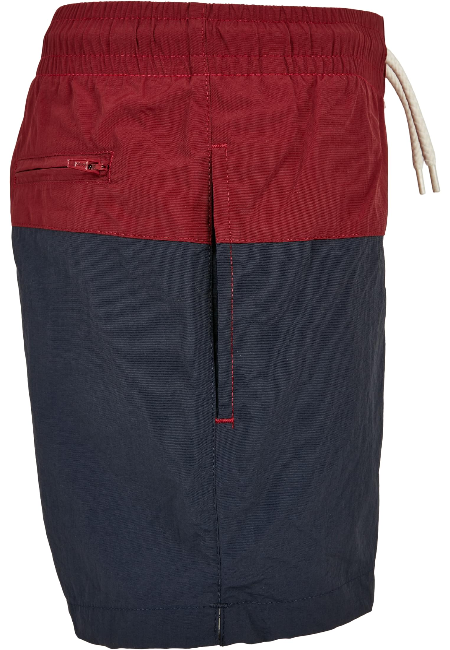 Boys Block Swim Shorts | navy/burgundy