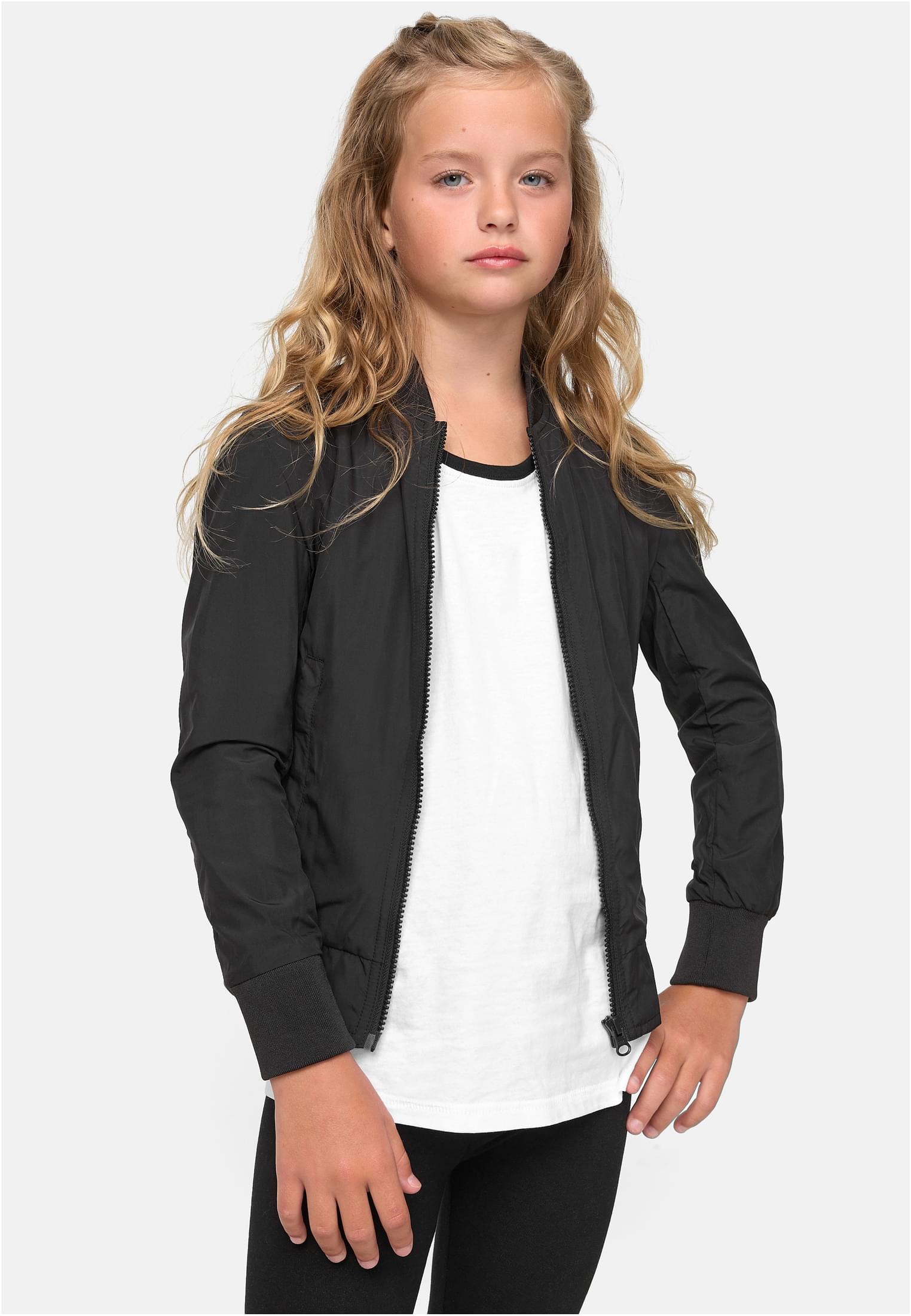 Girls Light Bomber Jacket | black