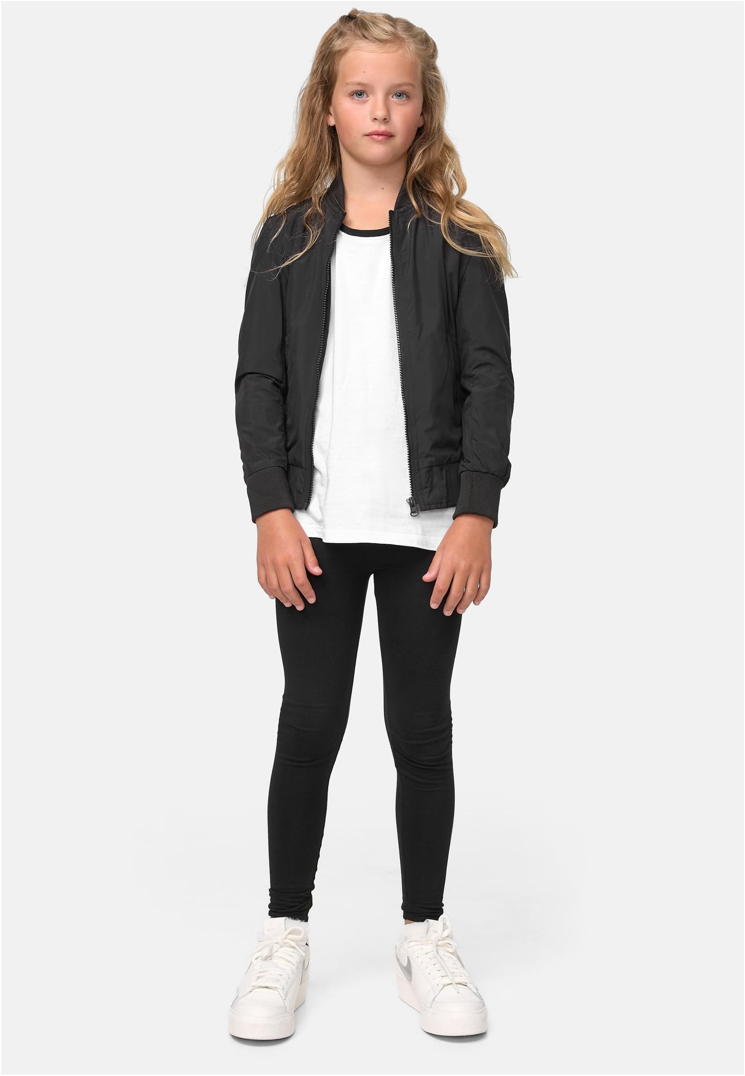 Girls Light Bomber Jacket | black