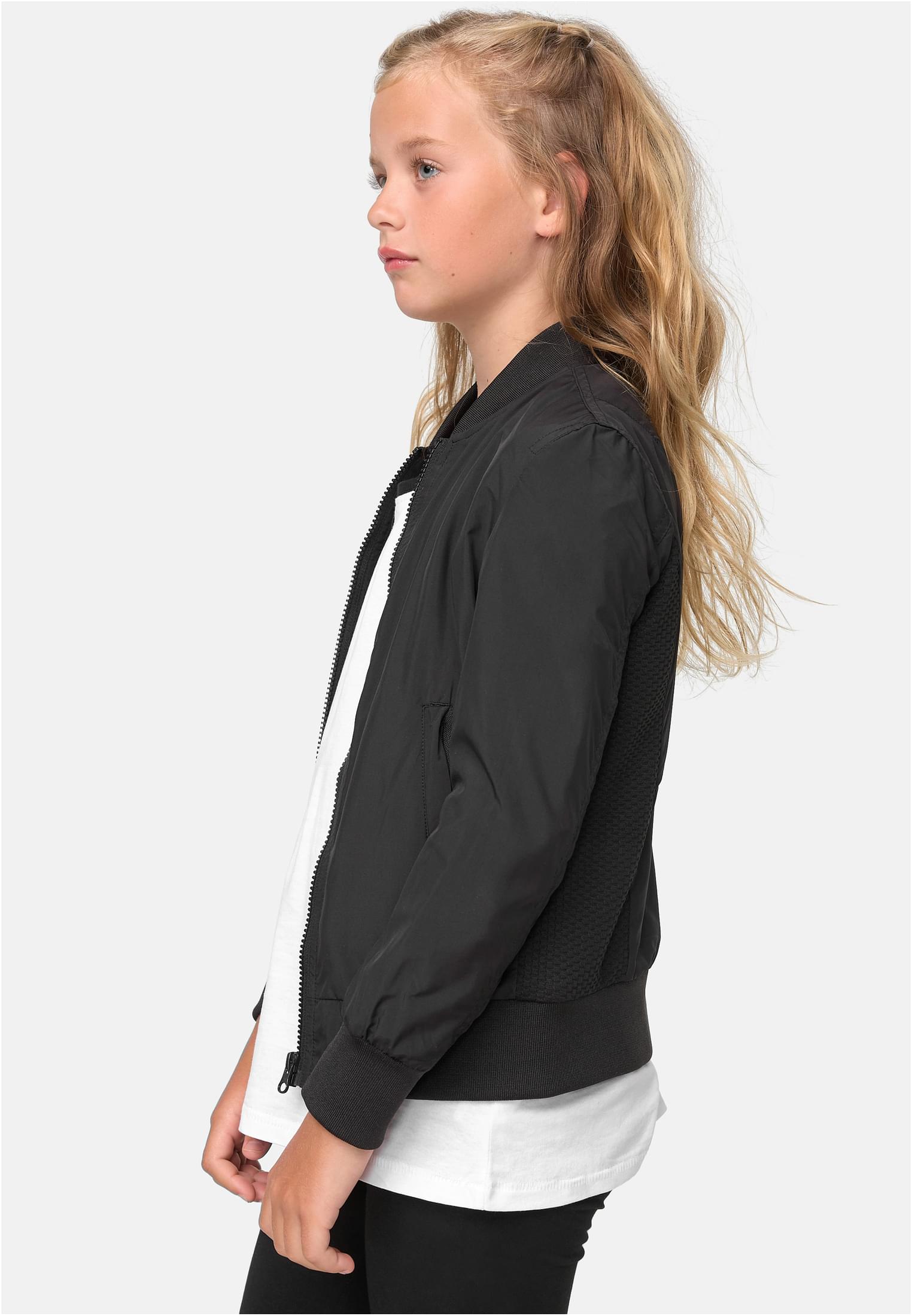 Girls Light Bomber Jacket | black