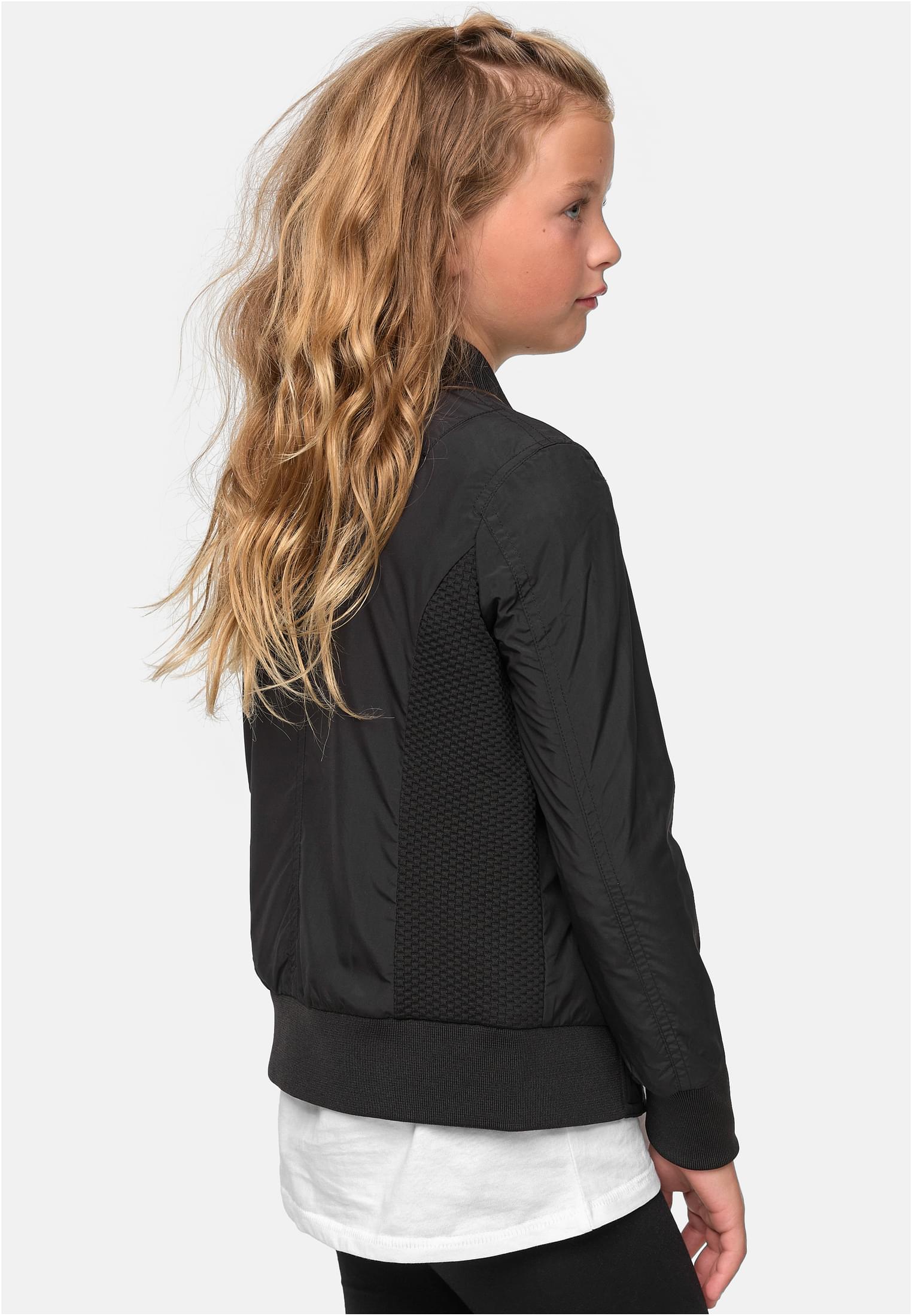 Girls Light Bomber Jacket | black