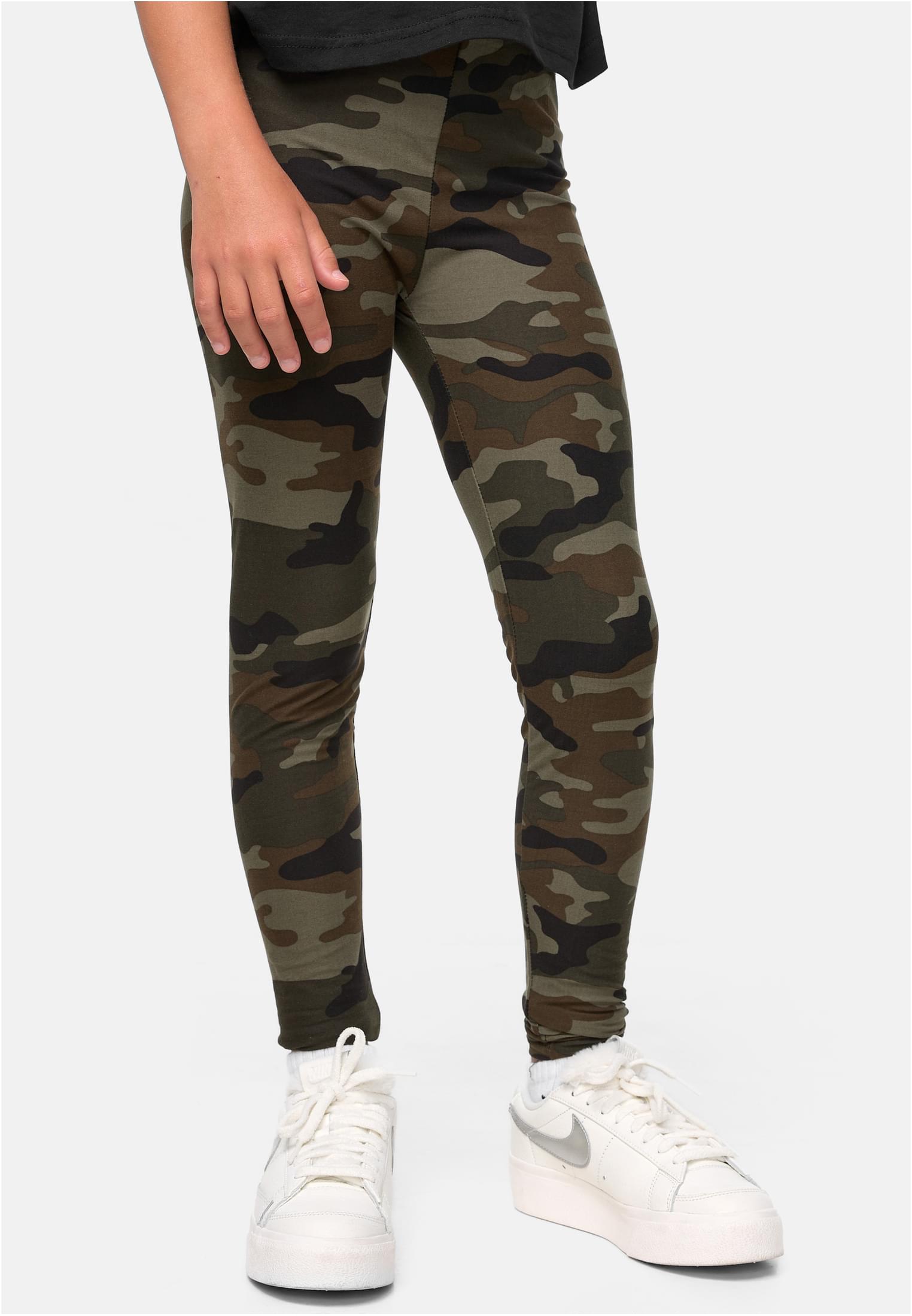 Girls Camo Leggings | wood camo