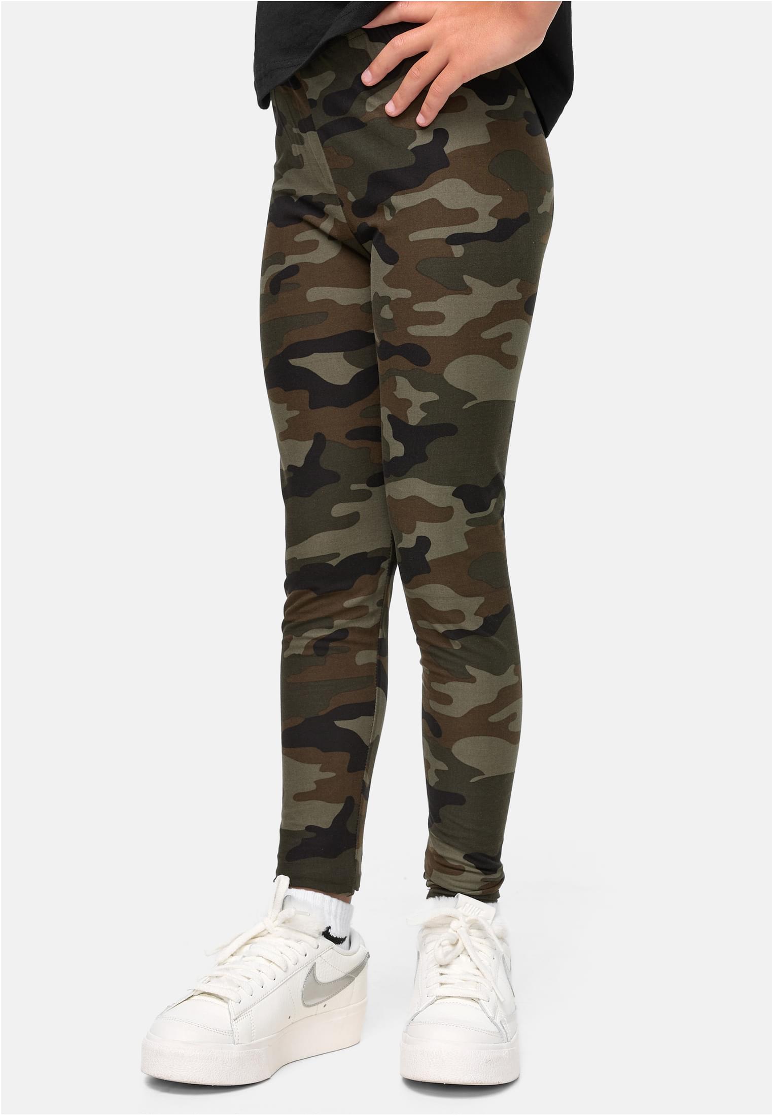 Girls Camo Leggings | wood camo