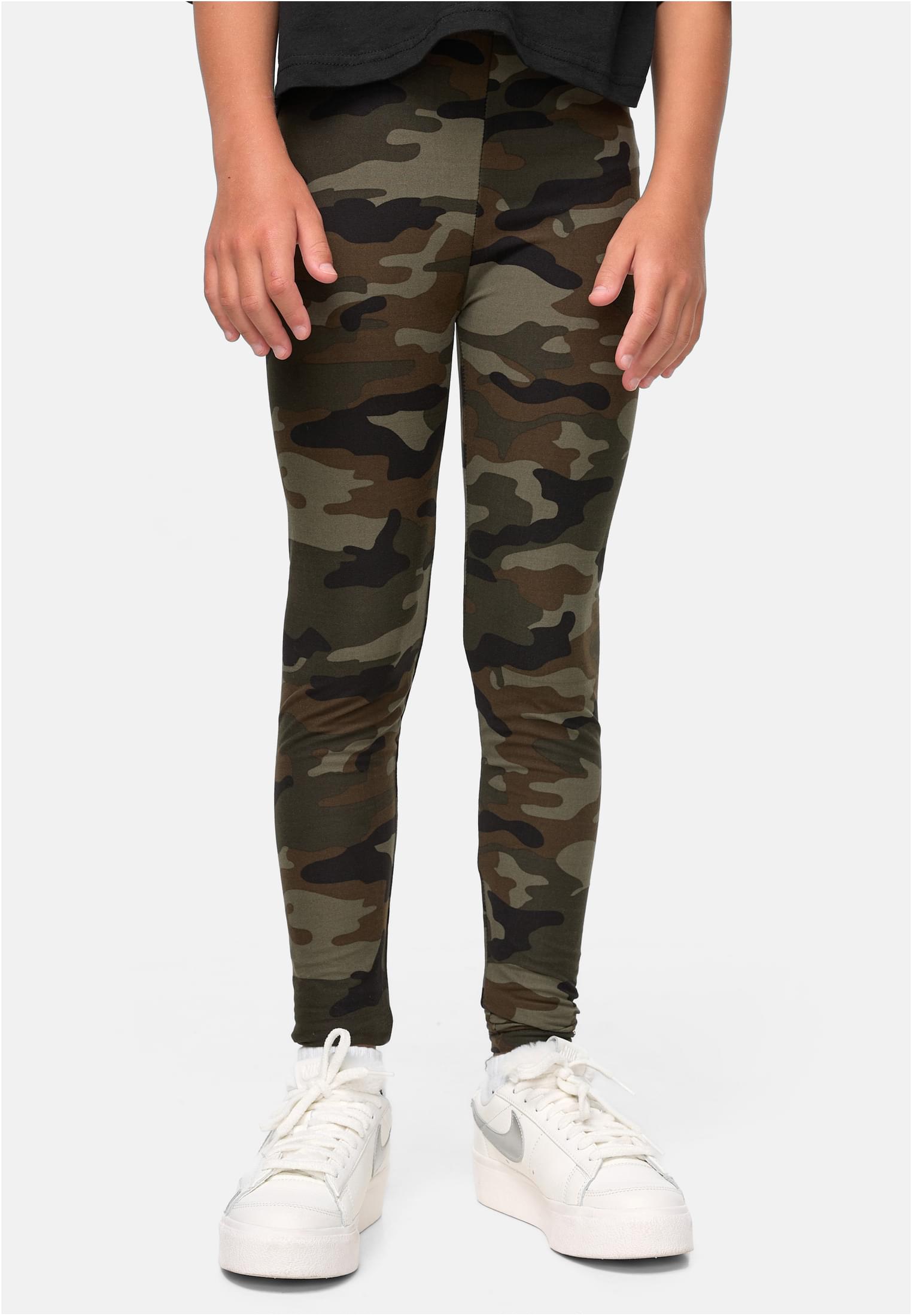 Girls Camo Leggings | wood camo