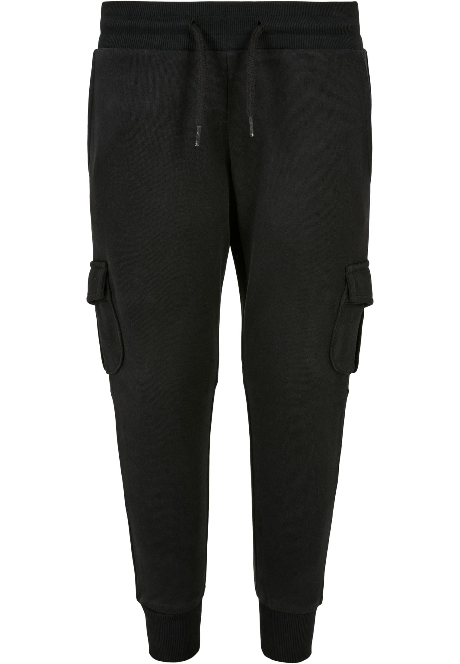 Boys Fitted Cargo Sweatpants | black