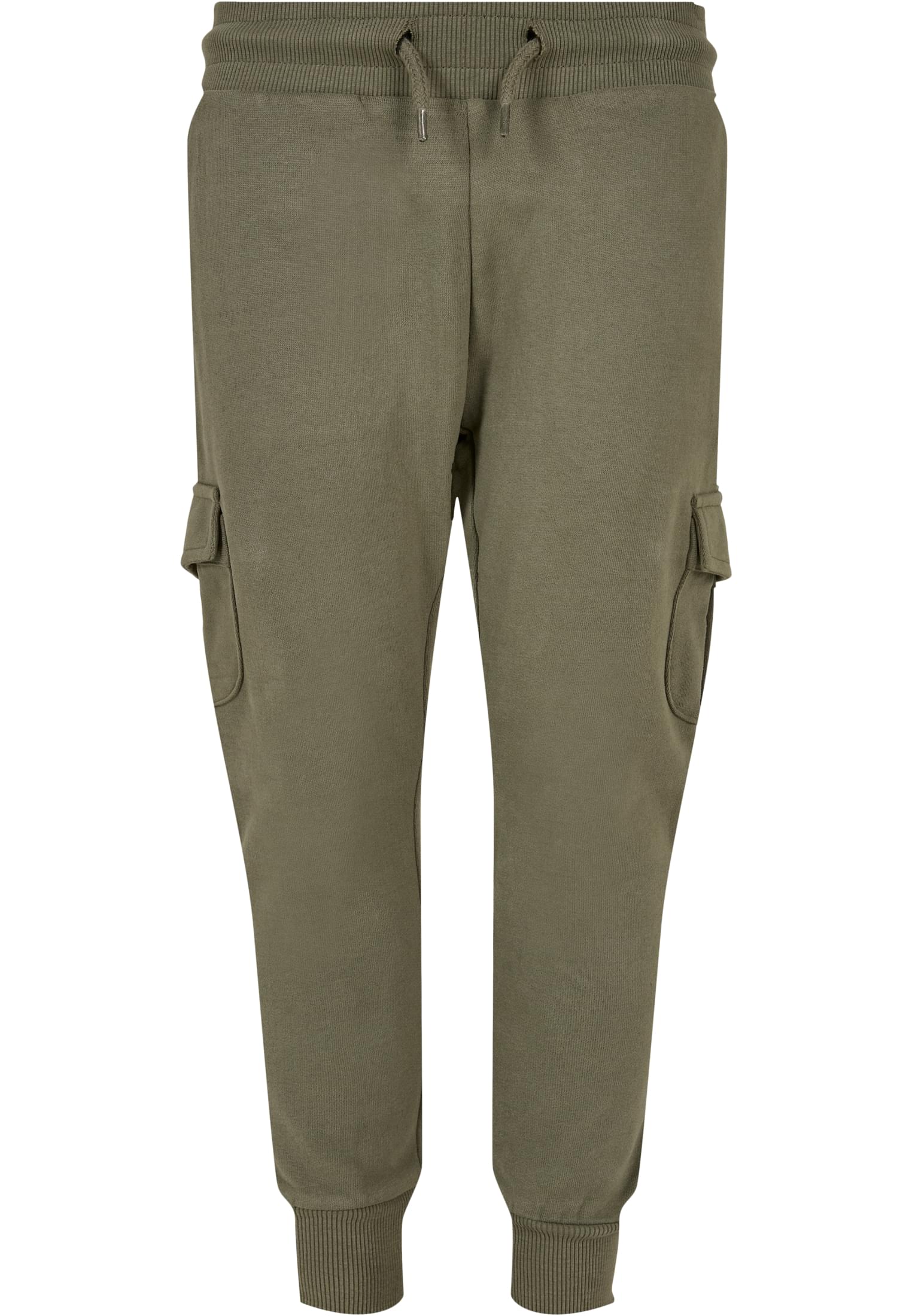 Boys Fitted Cargo Sweatpants | olive