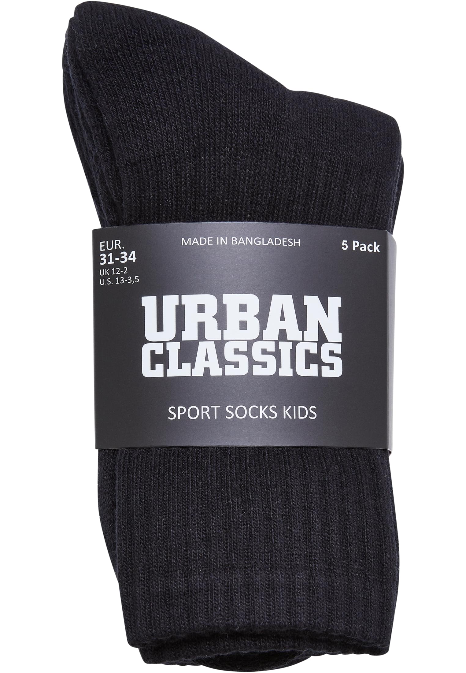 Sport Socks Kids 5-Pack | black