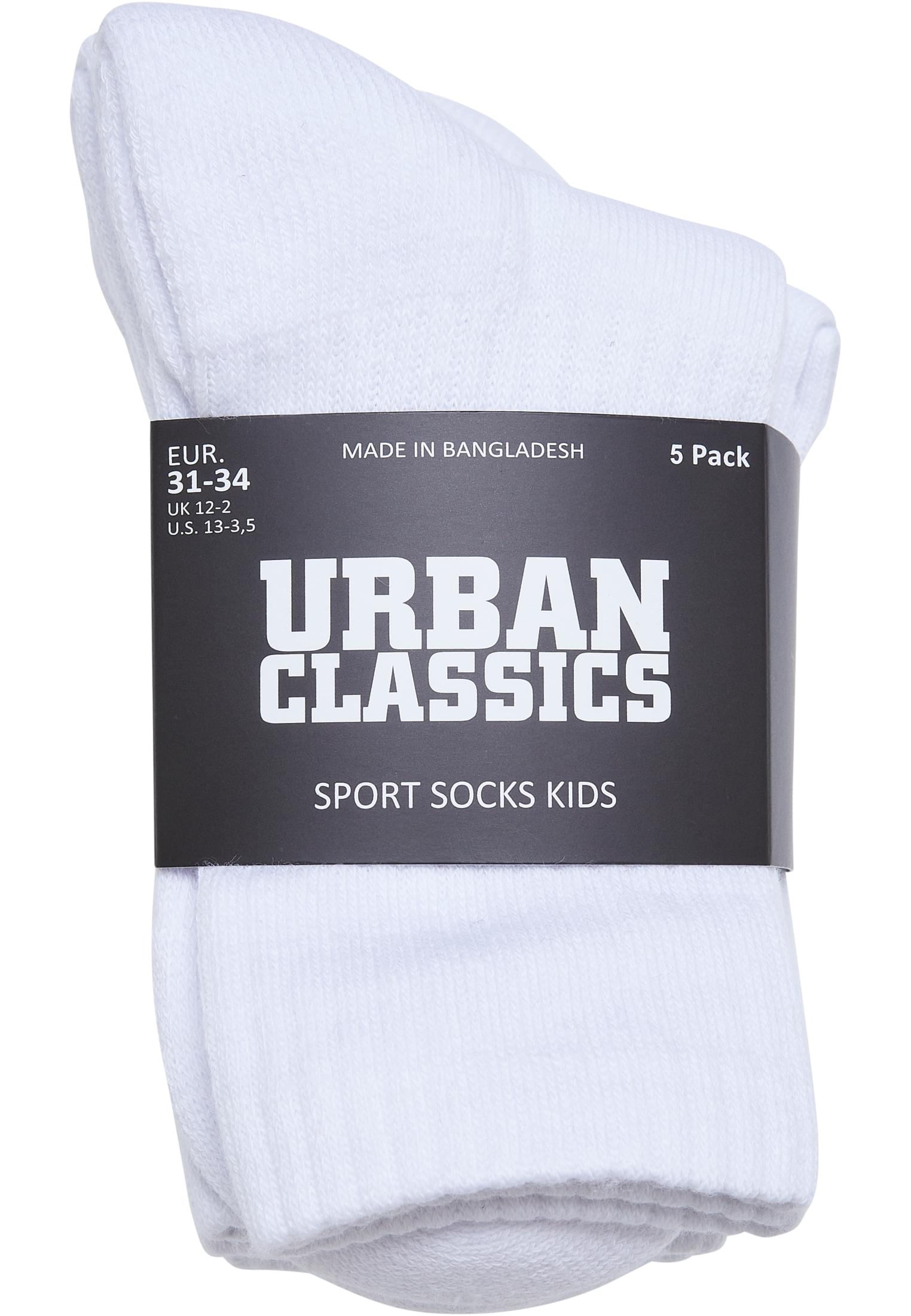 Sport Socks Kids 5-Pack | white