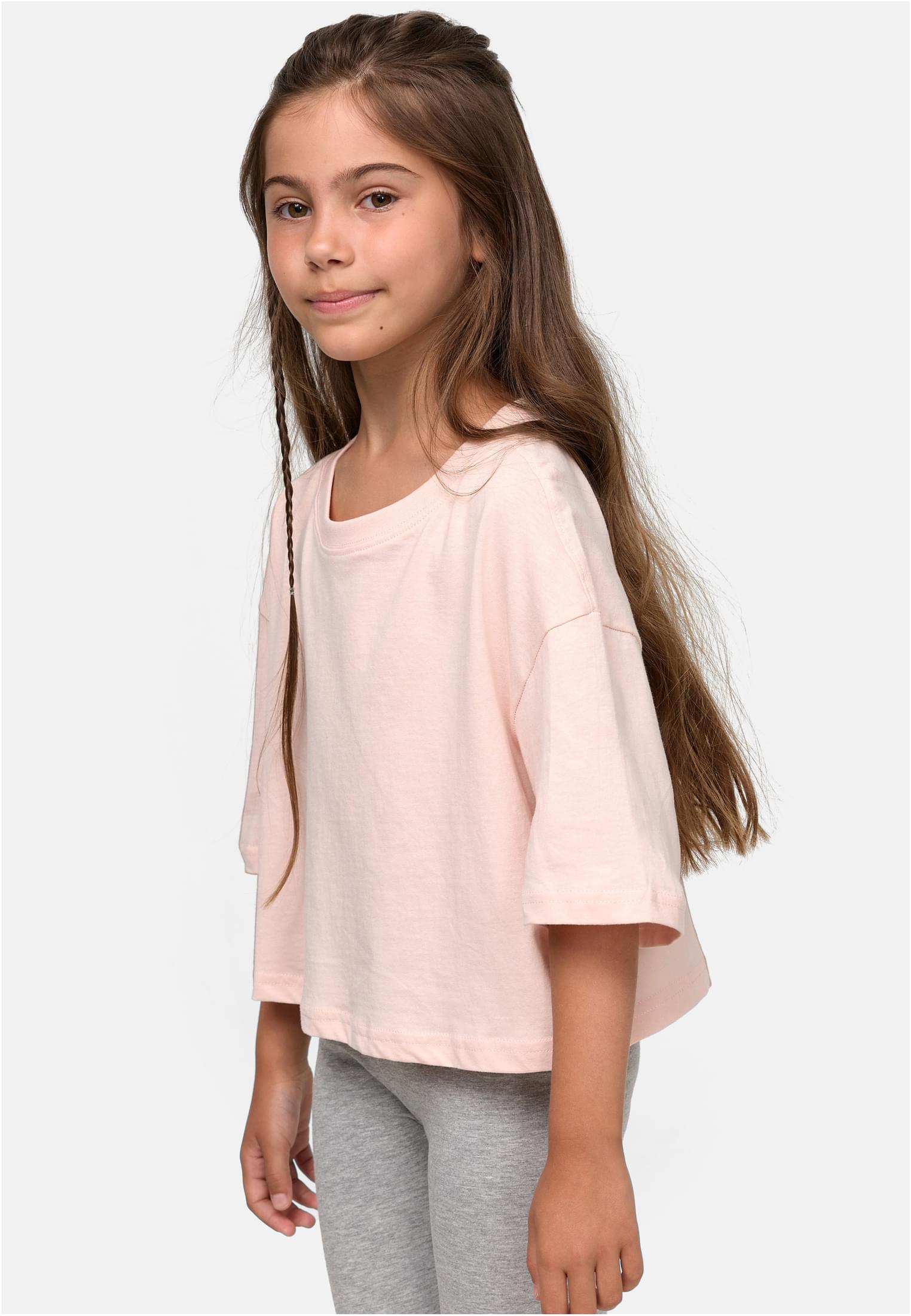 Girls Short Kimono Tee | pink