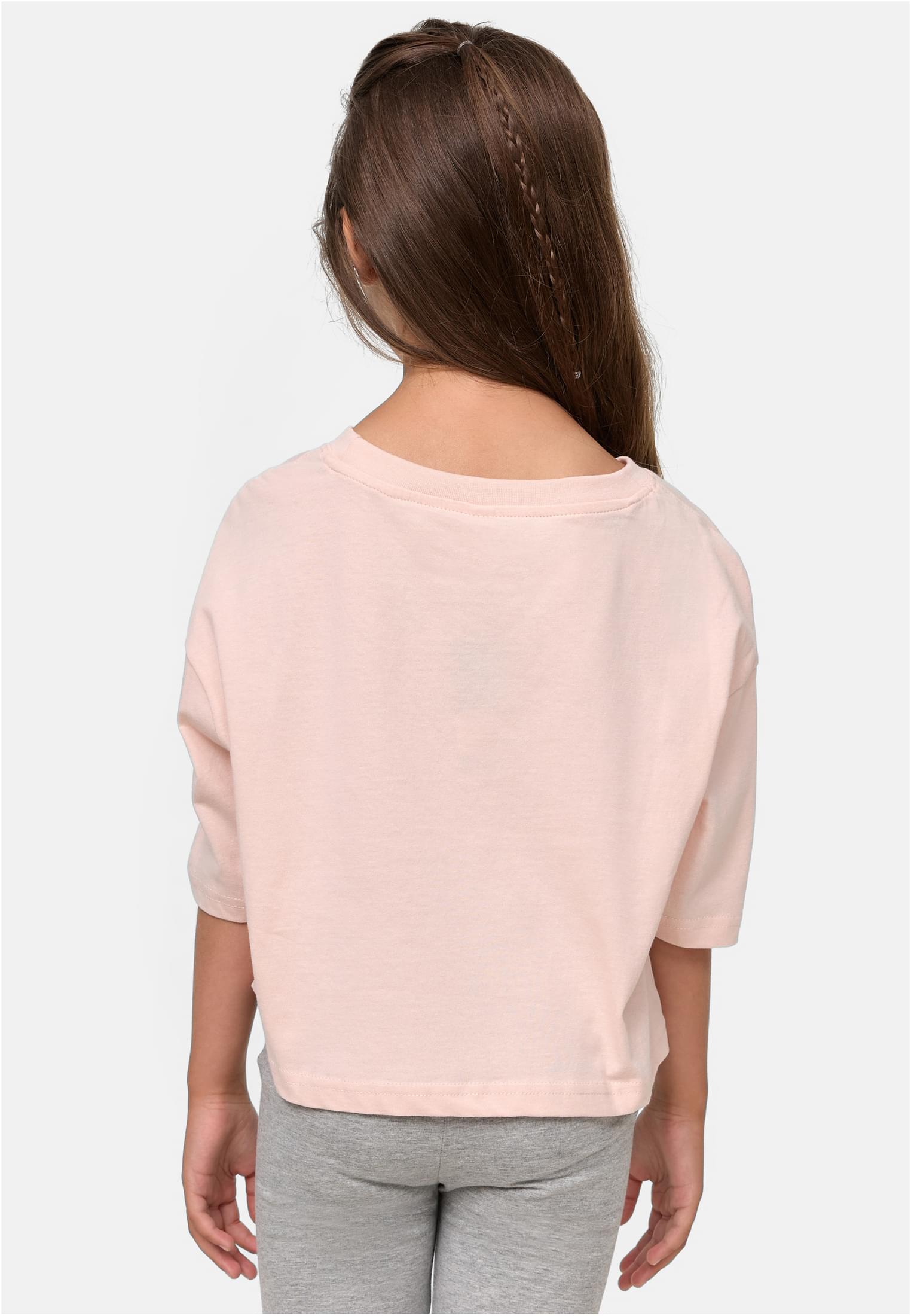 Girls Short Kimono Tee | pink