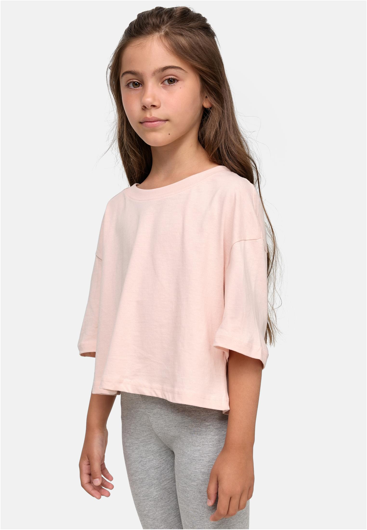 Girls Short Kimono Tee | pink