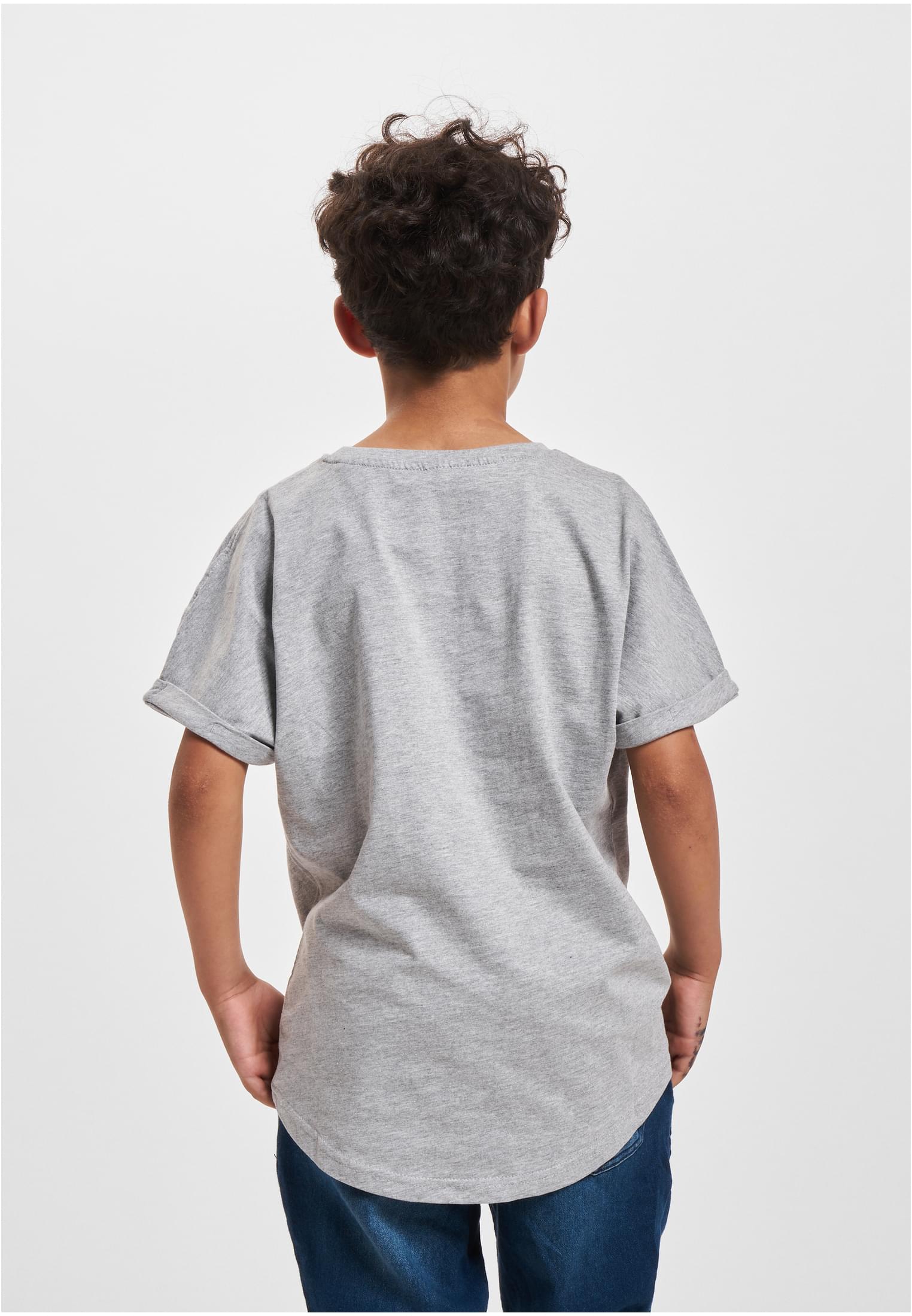 Boys Long Shaped Turnup Tee | grey