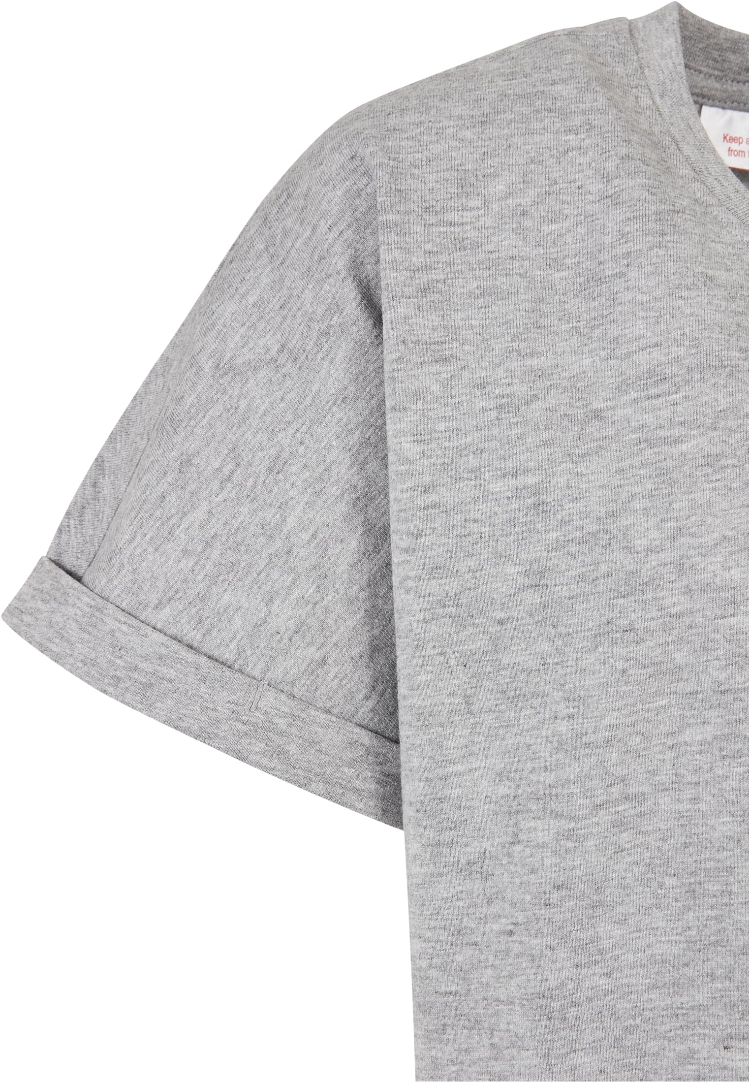 Boys Long Shaped Turnup Tee | grey