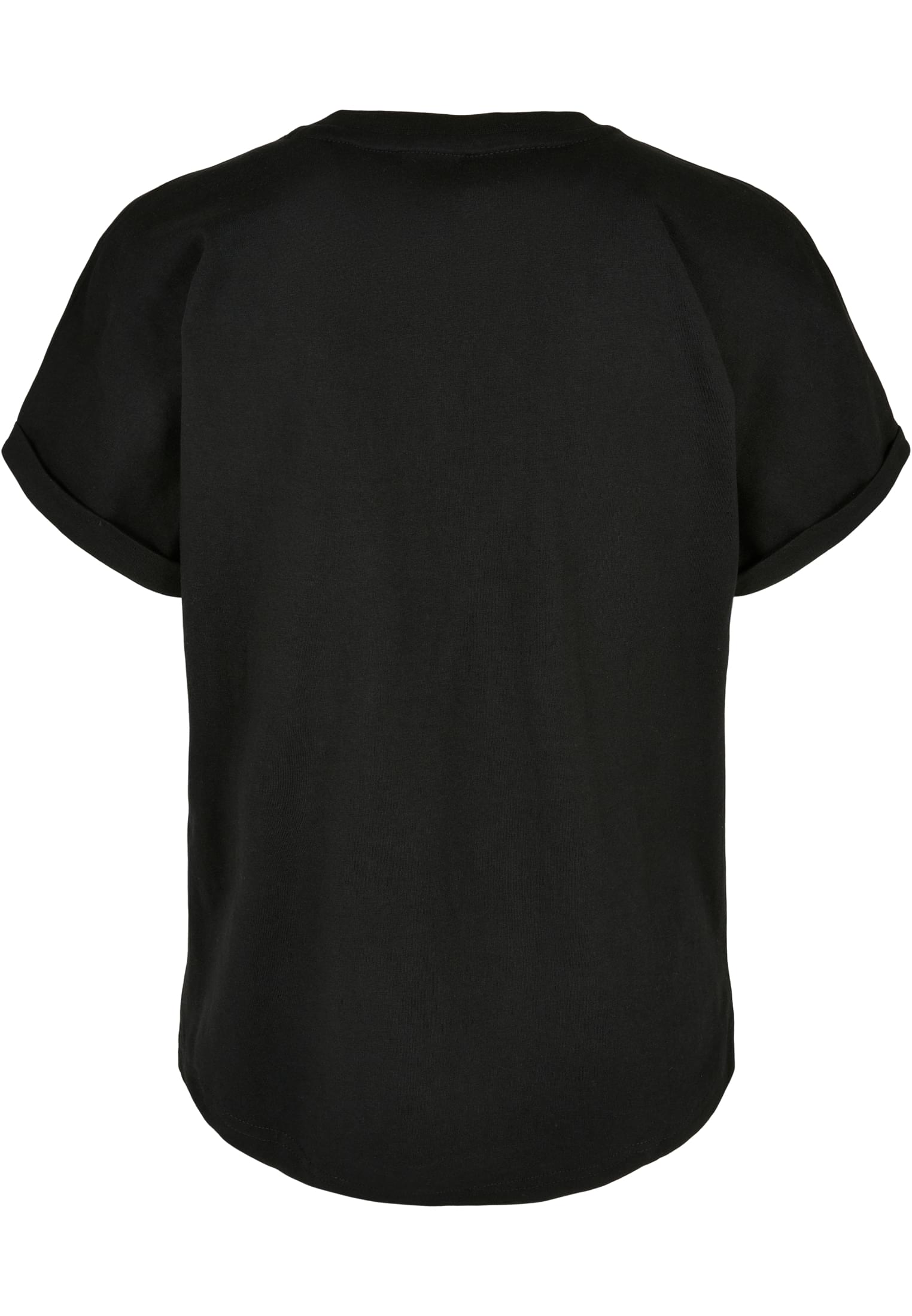 Boys Long Shaped Turnup Tee | black