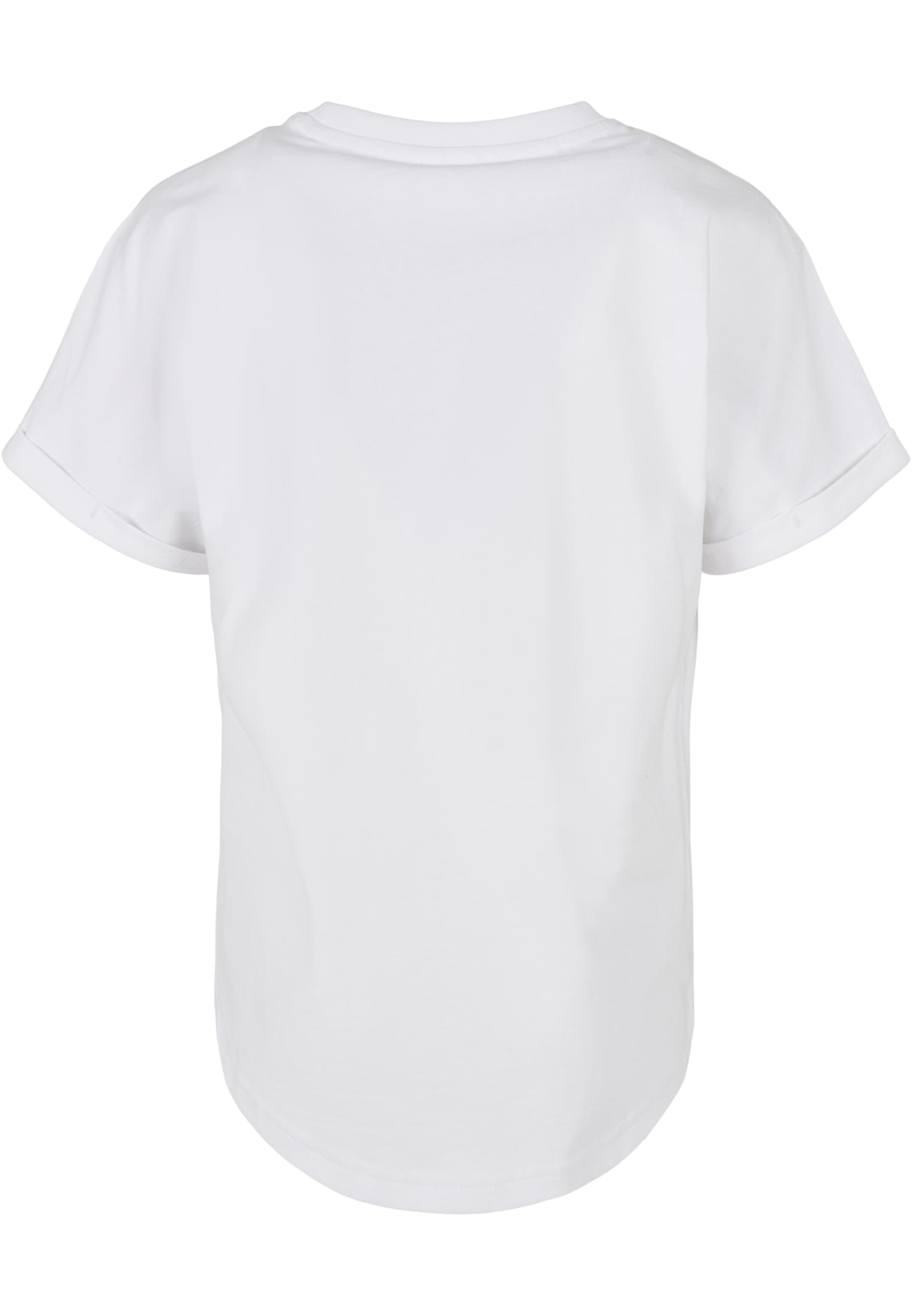 Boys Long Shaped Turnup Tee | white