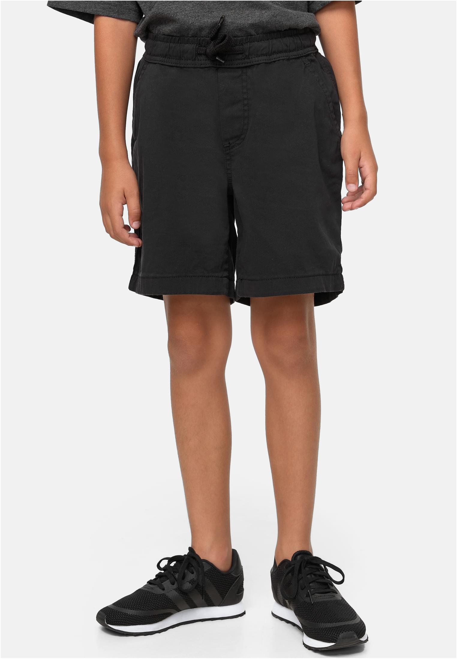 Boys Strech Twill Joggshorts | black