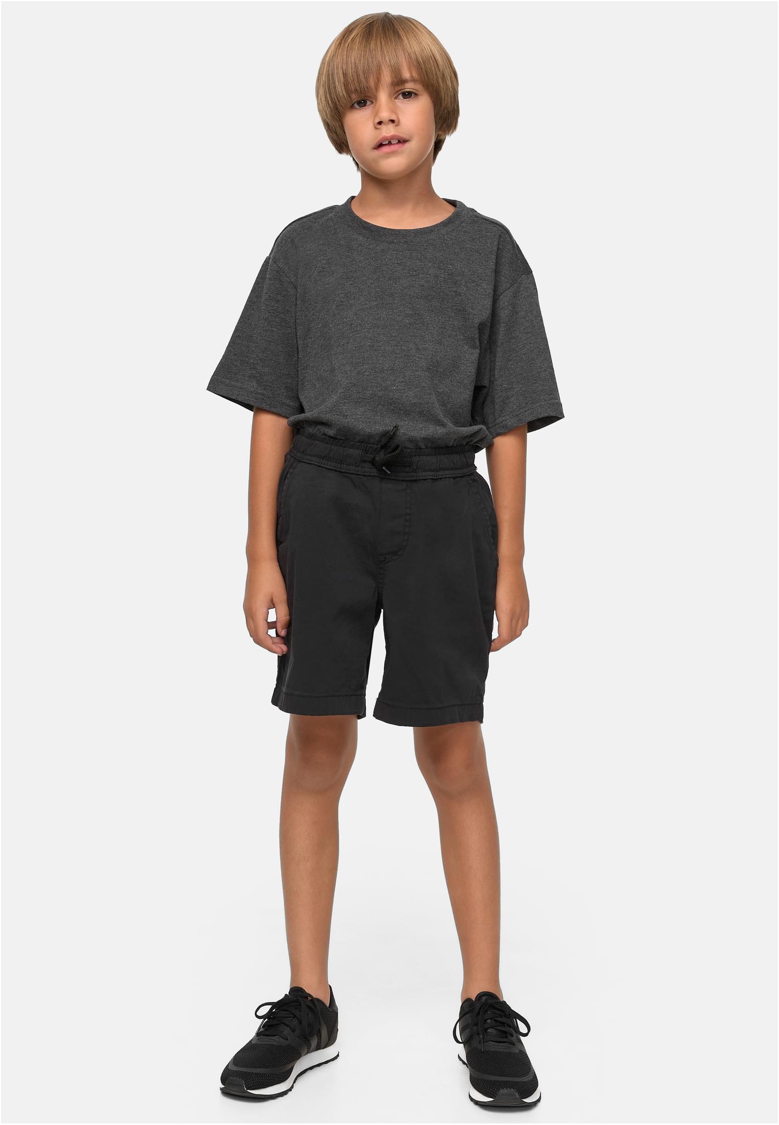 Boys Strech Twill Joggshorts | black