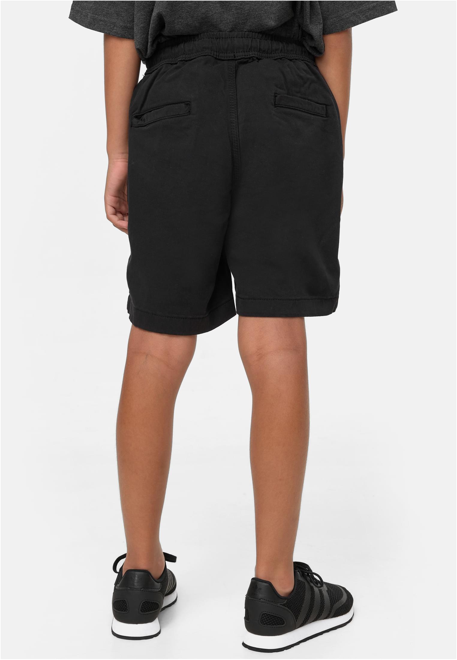 Boys Strech Twill Joggshorts | black