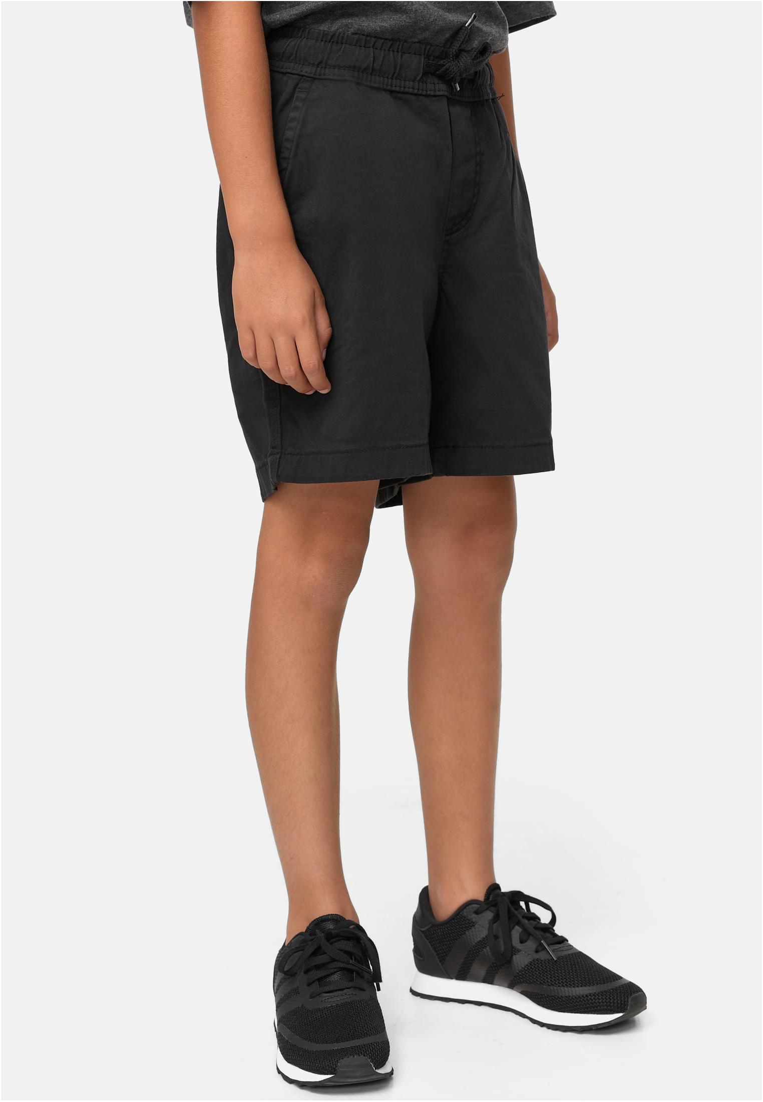 Boys Strech Twill Joggshorts | black