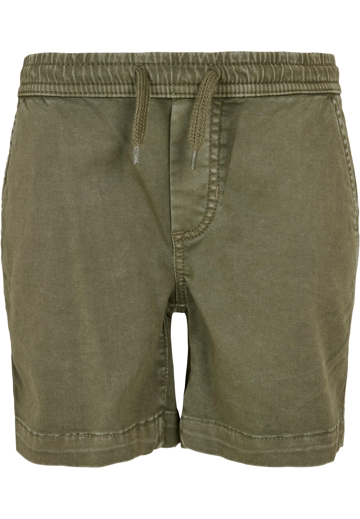 Boys Strech Twill Joggshorts | olive