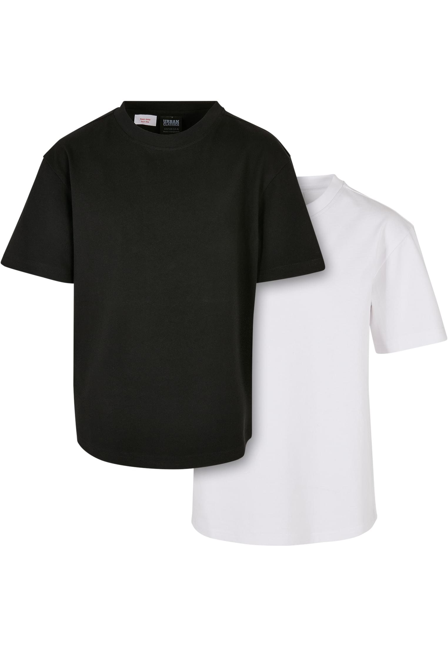 Boys Heavy Oversized Tee 2-Pack | white+black