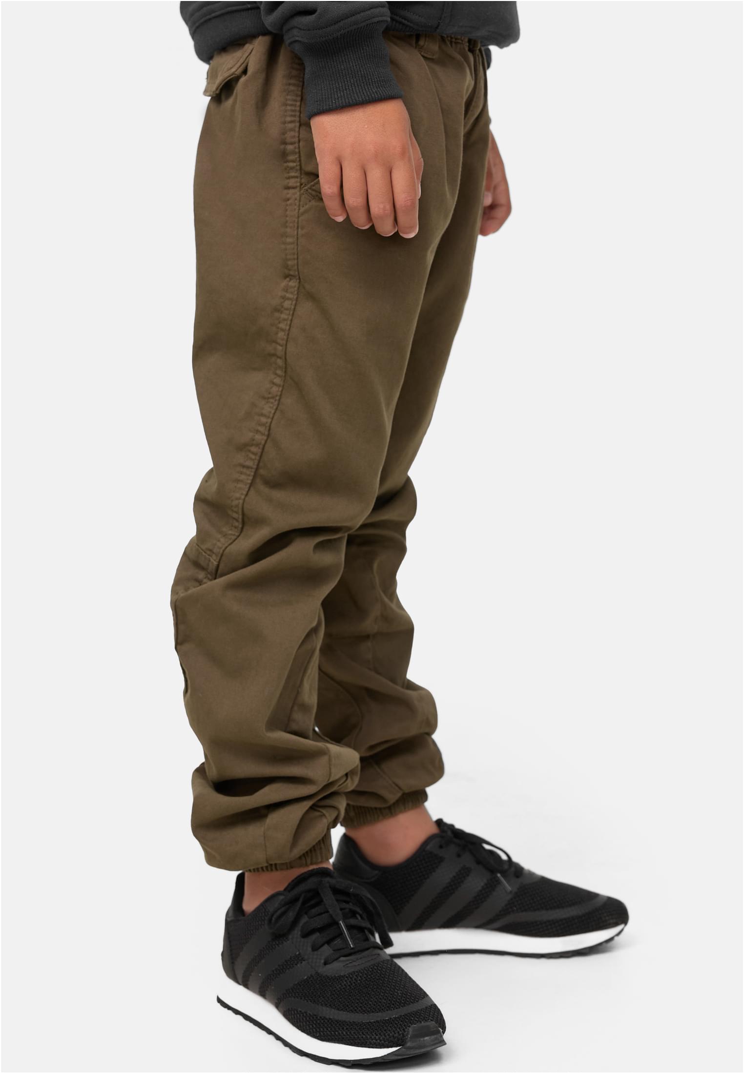 Boys Stretch Jogging Pants | olive