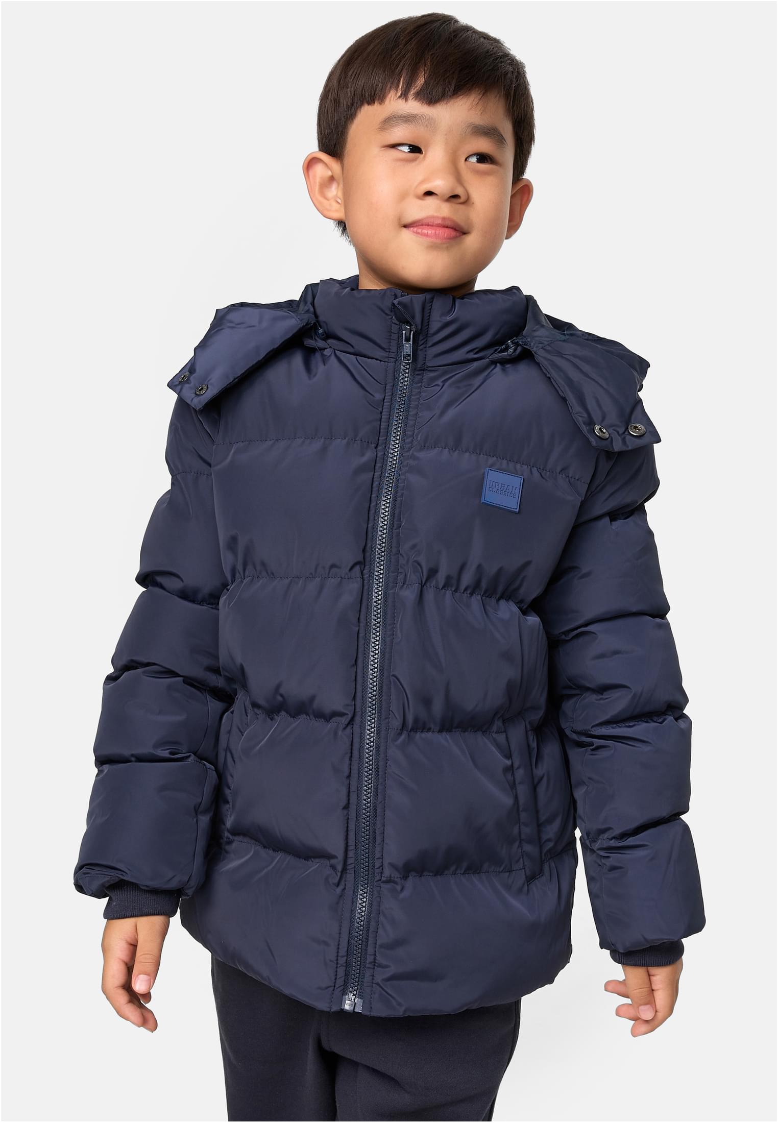 Boys Hooded Puffer Jacket | navy