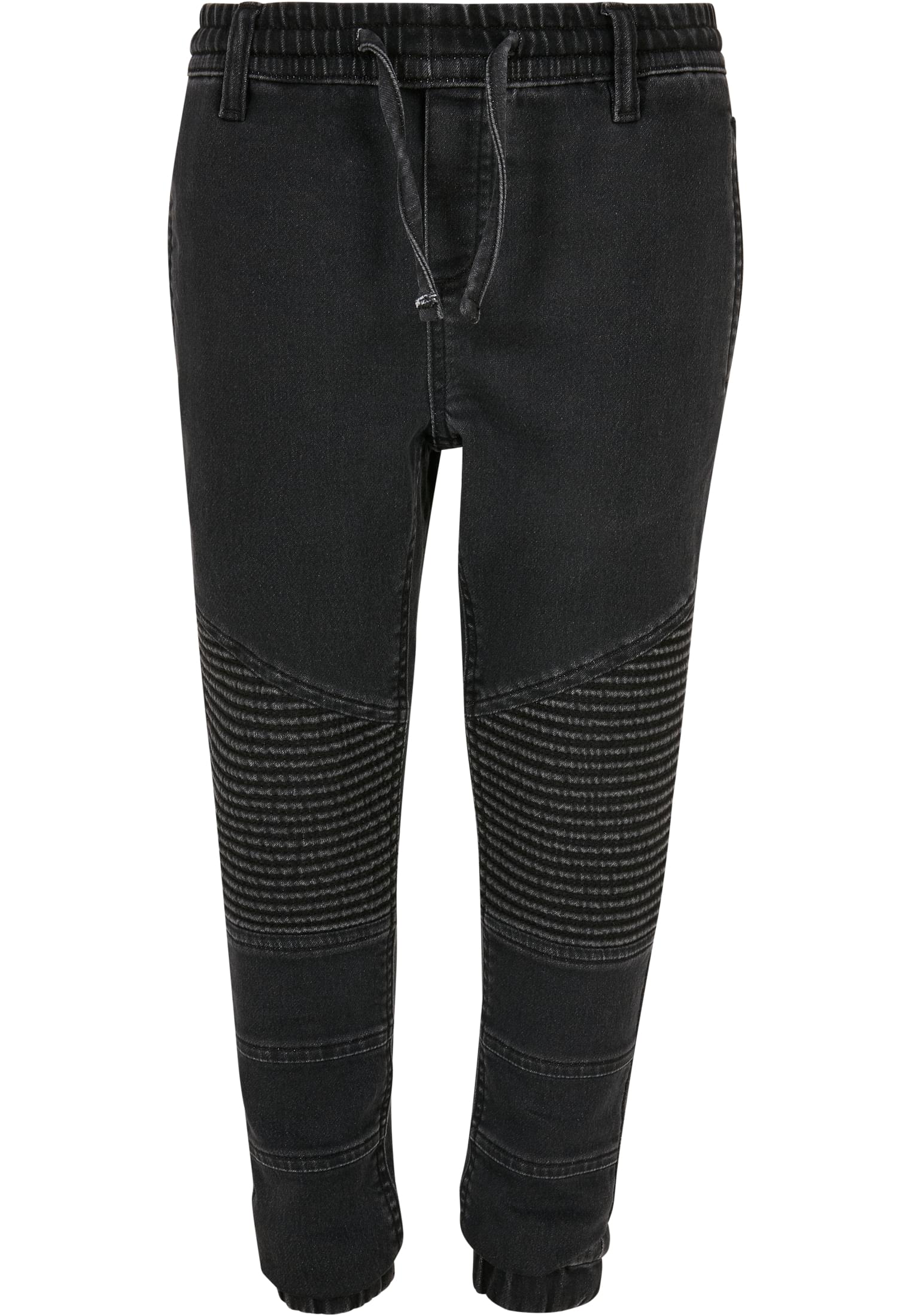 Boys Biker Denim Joggpants | black washed