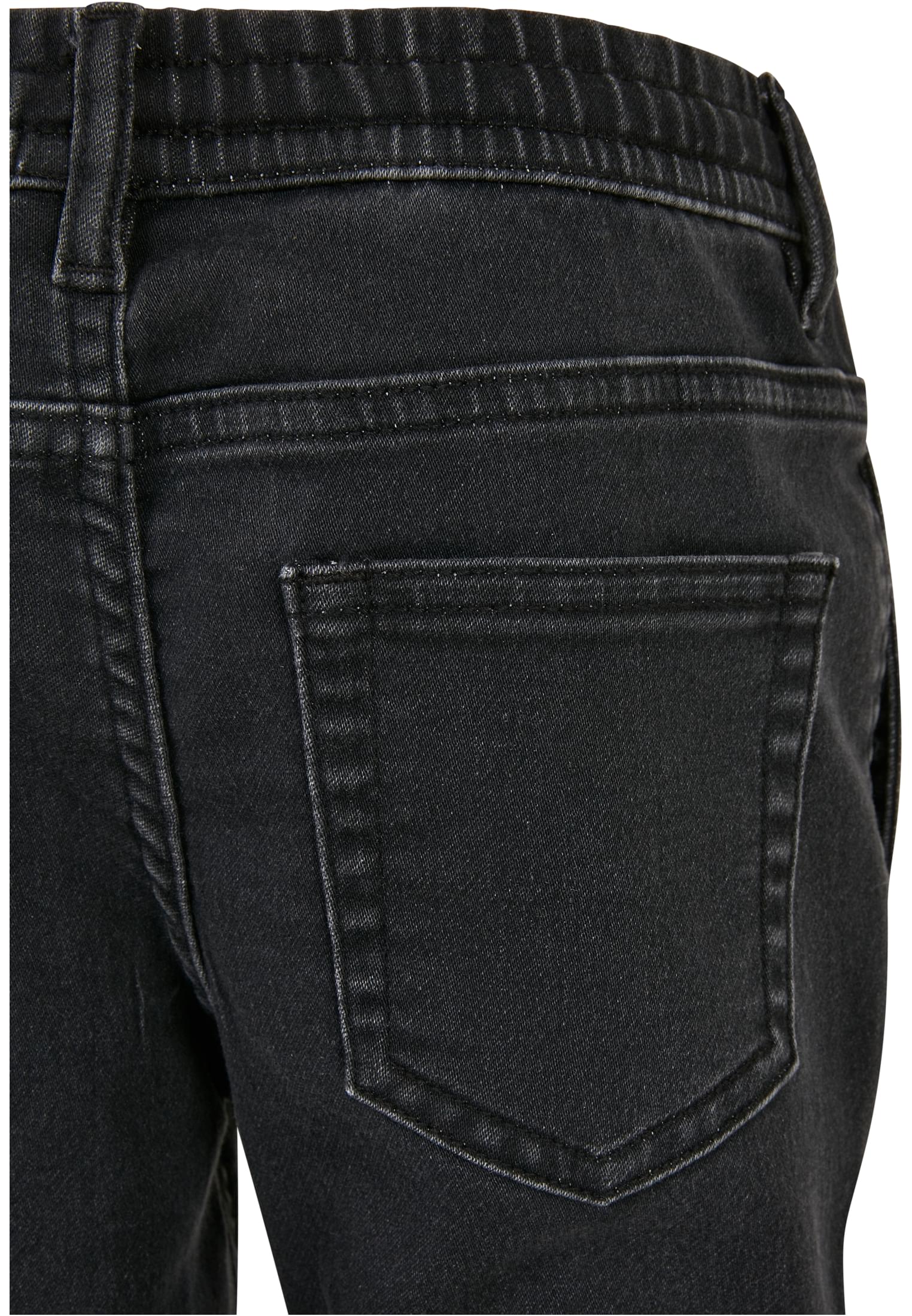 Boys Biker Denim Joggpants | black washed