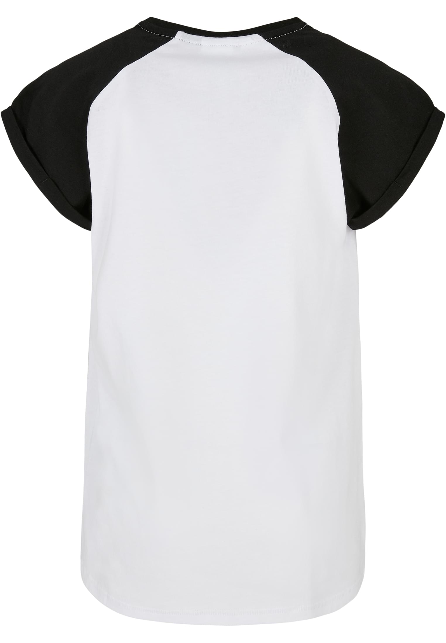 Girls Contrast Raglan Tee 2-Pack | white/hugered+white/black