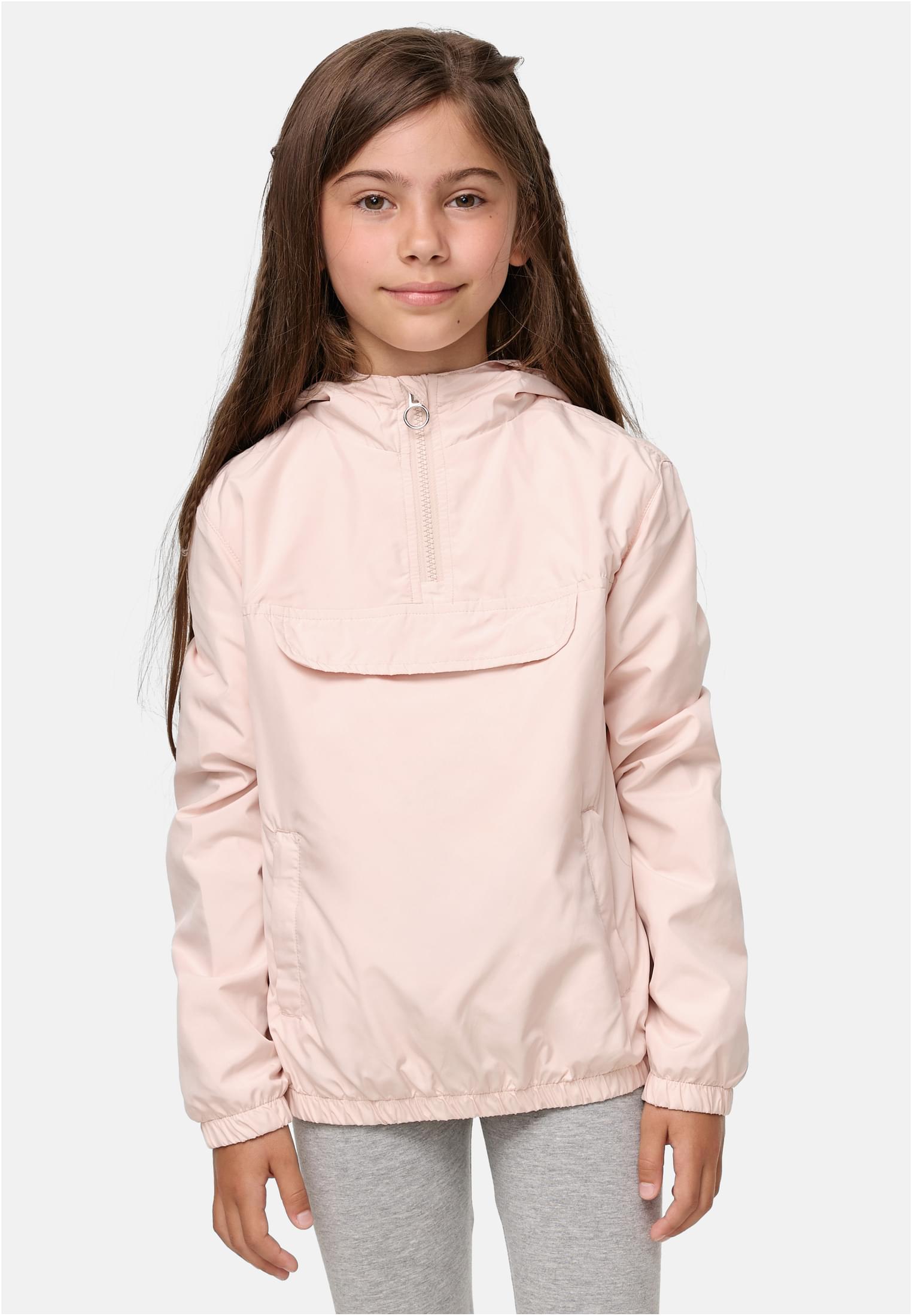 Girls Basic Pullover Jacket | light pink