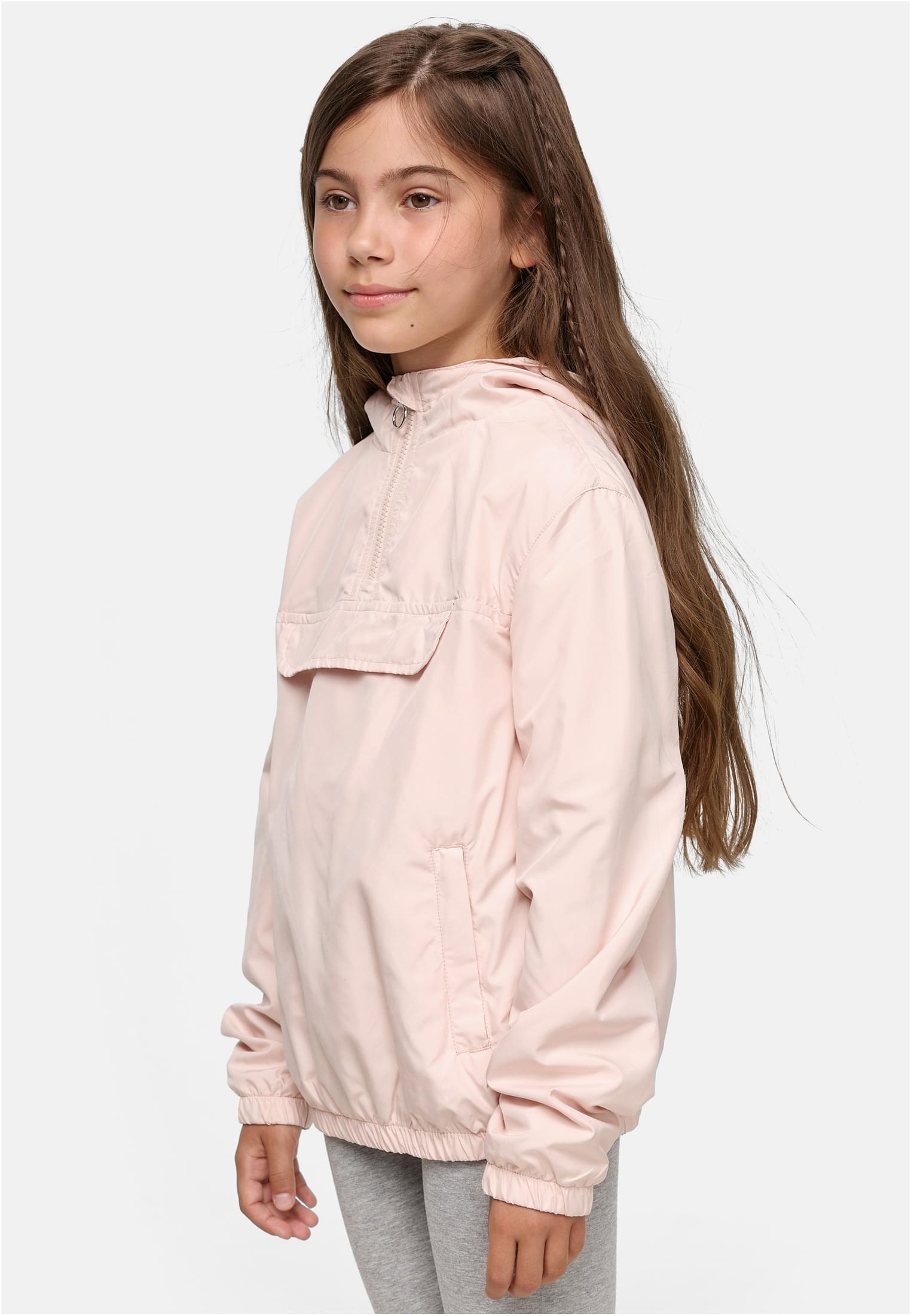 Girls Basic Pullover Jacket | light pink