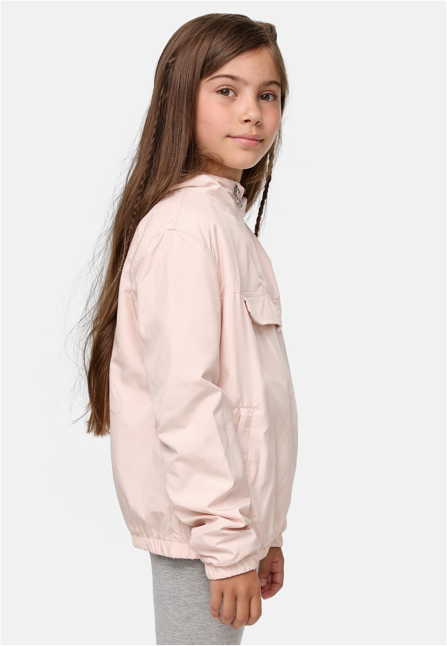 Girls Basic Pullover Jacket | light pink