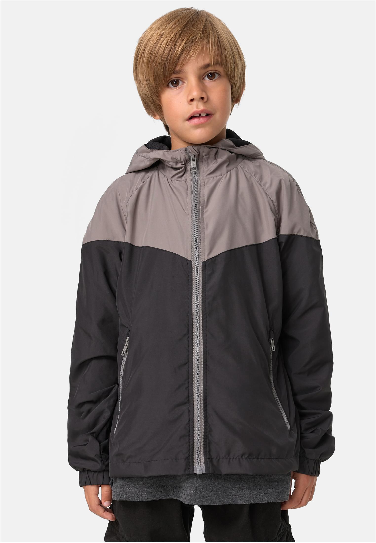 Boys 2-Tone Tech Windrunner | asphalt/black