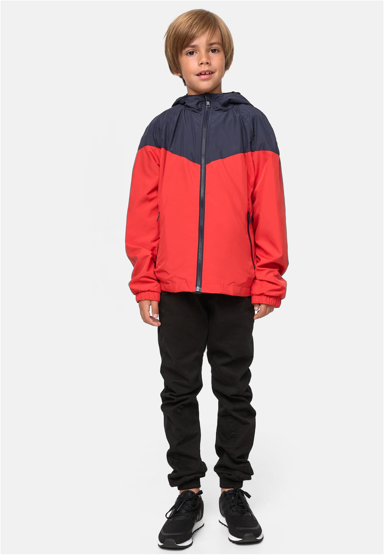 Boys 2-Tone Tech Windrunner | navy/red