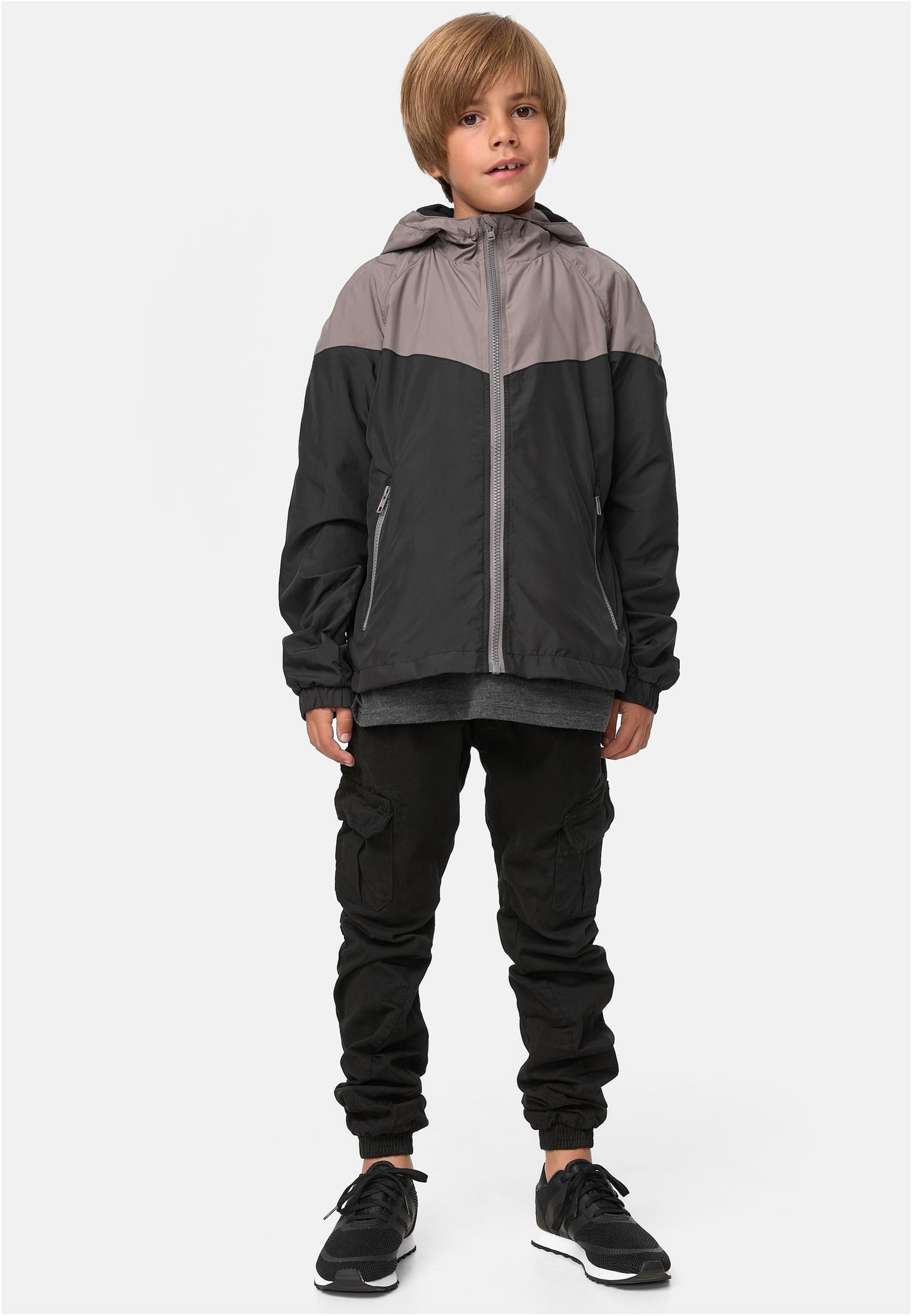 Boys 2-Tone Tech Windrunner | asphalt/black